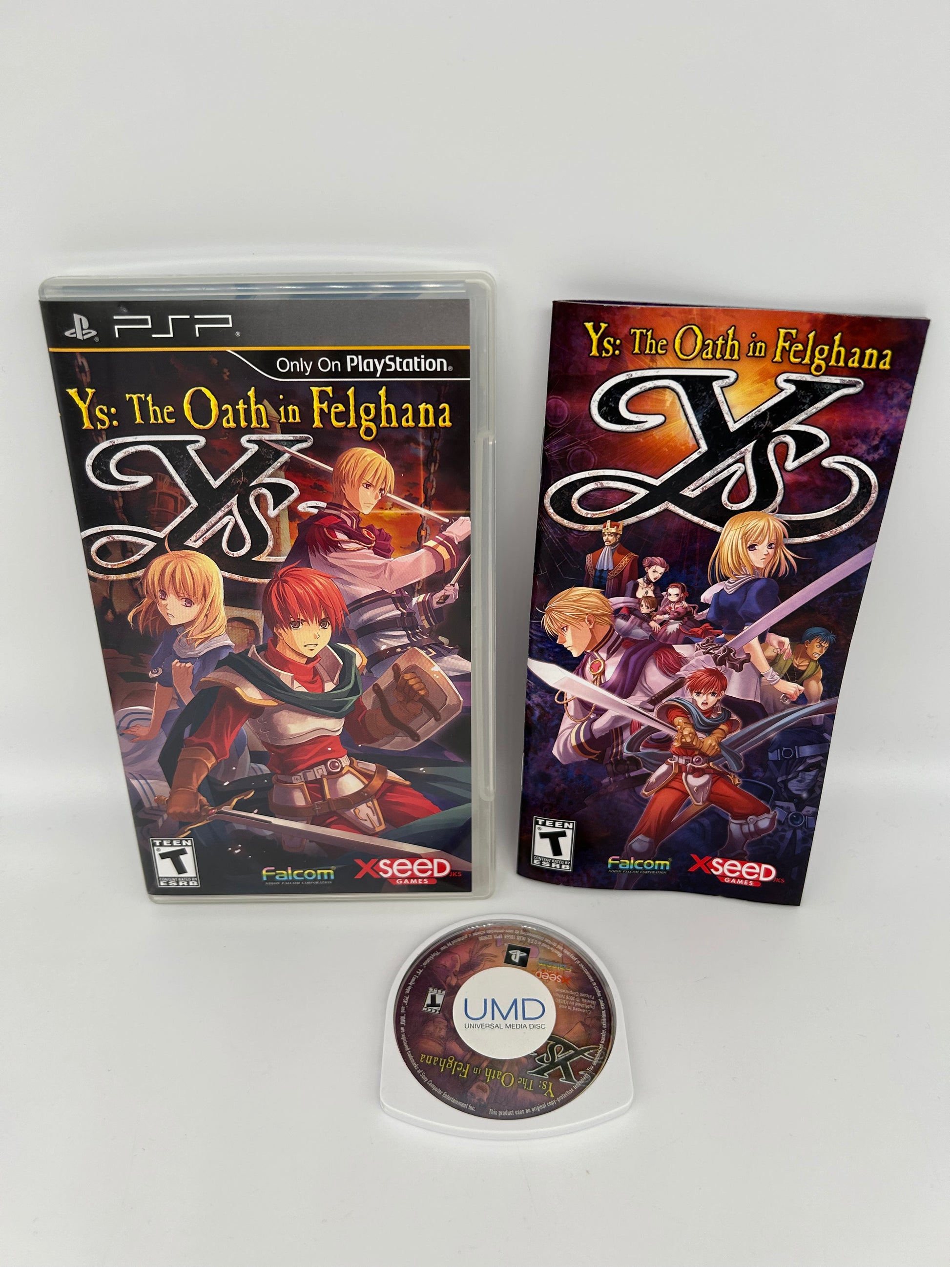 PiXEL-RETRO.COM : SONY PLAYSTATION PORTABLE (PSP) COMPLET CIB BOX MANUAL GAME NTSC YS THE OATH IN FELGHANA