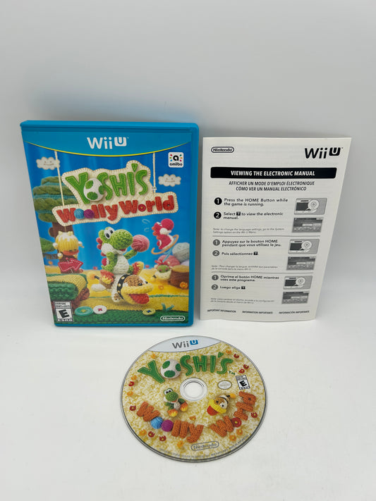 PiXEL-RETRO.COM : NINTENDO WII U COMPLET CIB BOX MANUAL GAME NTSC YOSHI'S WOOLLY WORLD