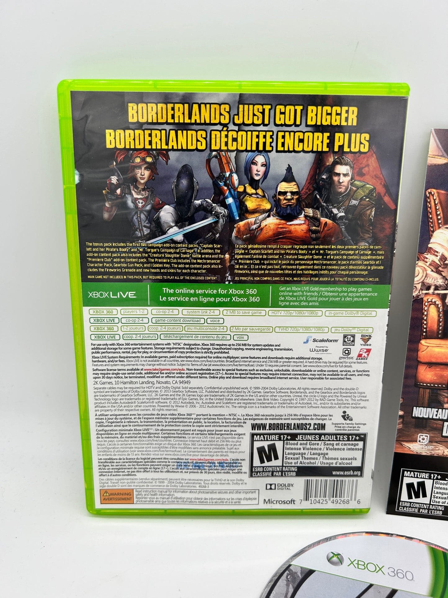 MiCROSOFT XBOX 360 | BORDERLANDS 2 | ADD-ON CONTENT PACK