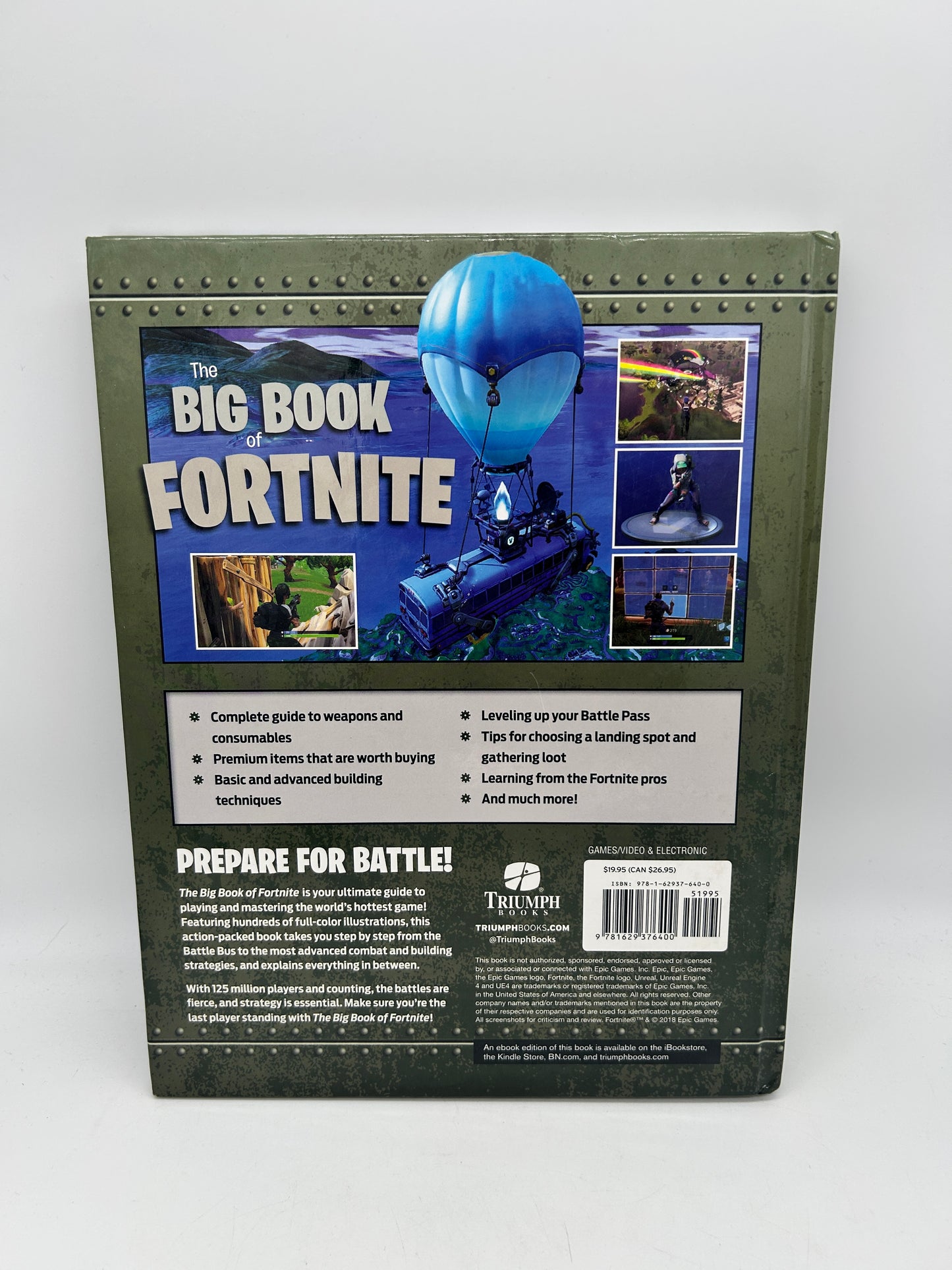 FORTNiTE THE BiG BOOK STRATEGY GUIDE TRIUMPH BOOKS HARDCOVER