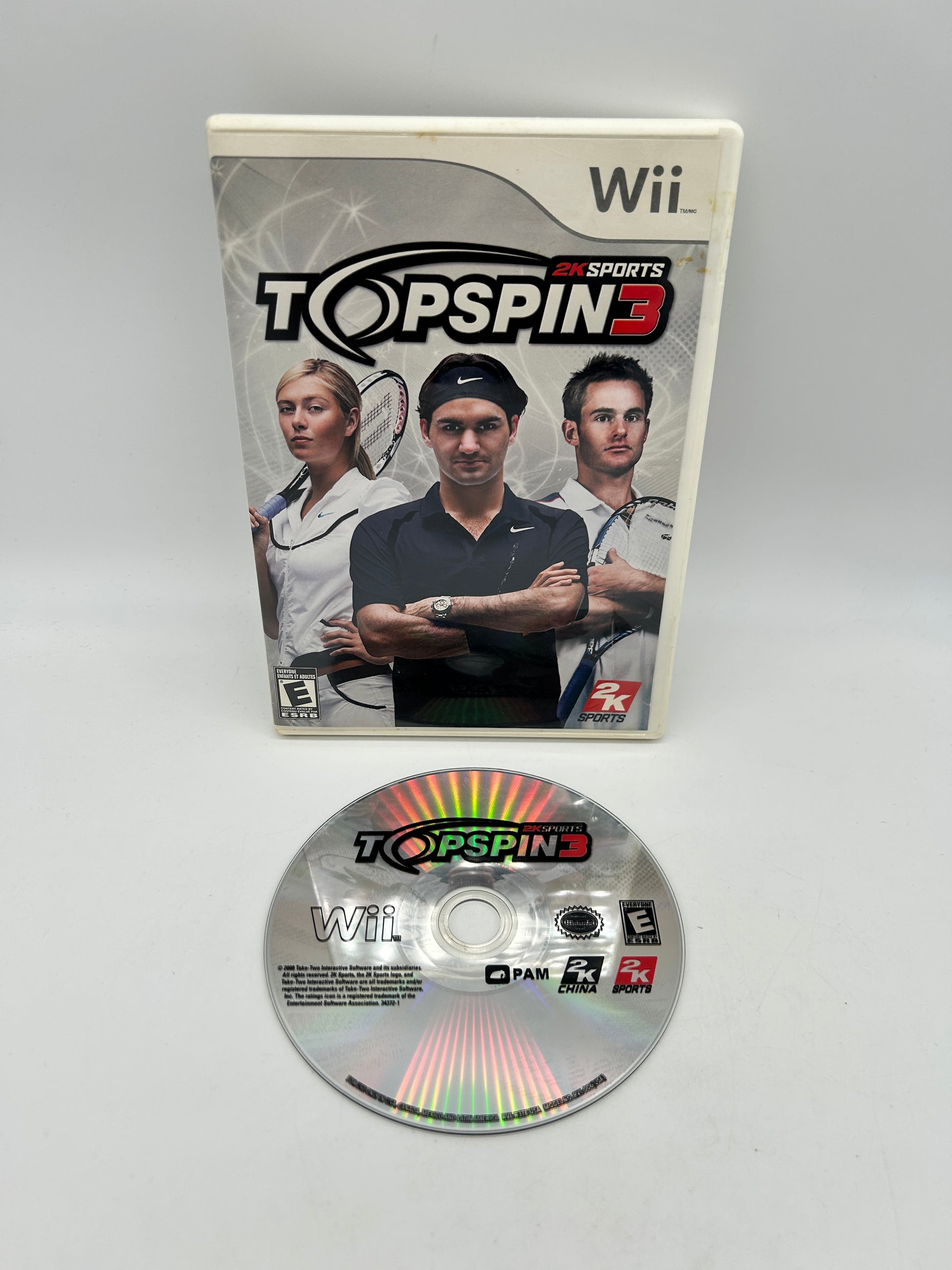 PiXEL-RETRO.COM : NINTENDO WII COMPLET CIB BOX MANUAL GAME NTSC TOP SPIN 3