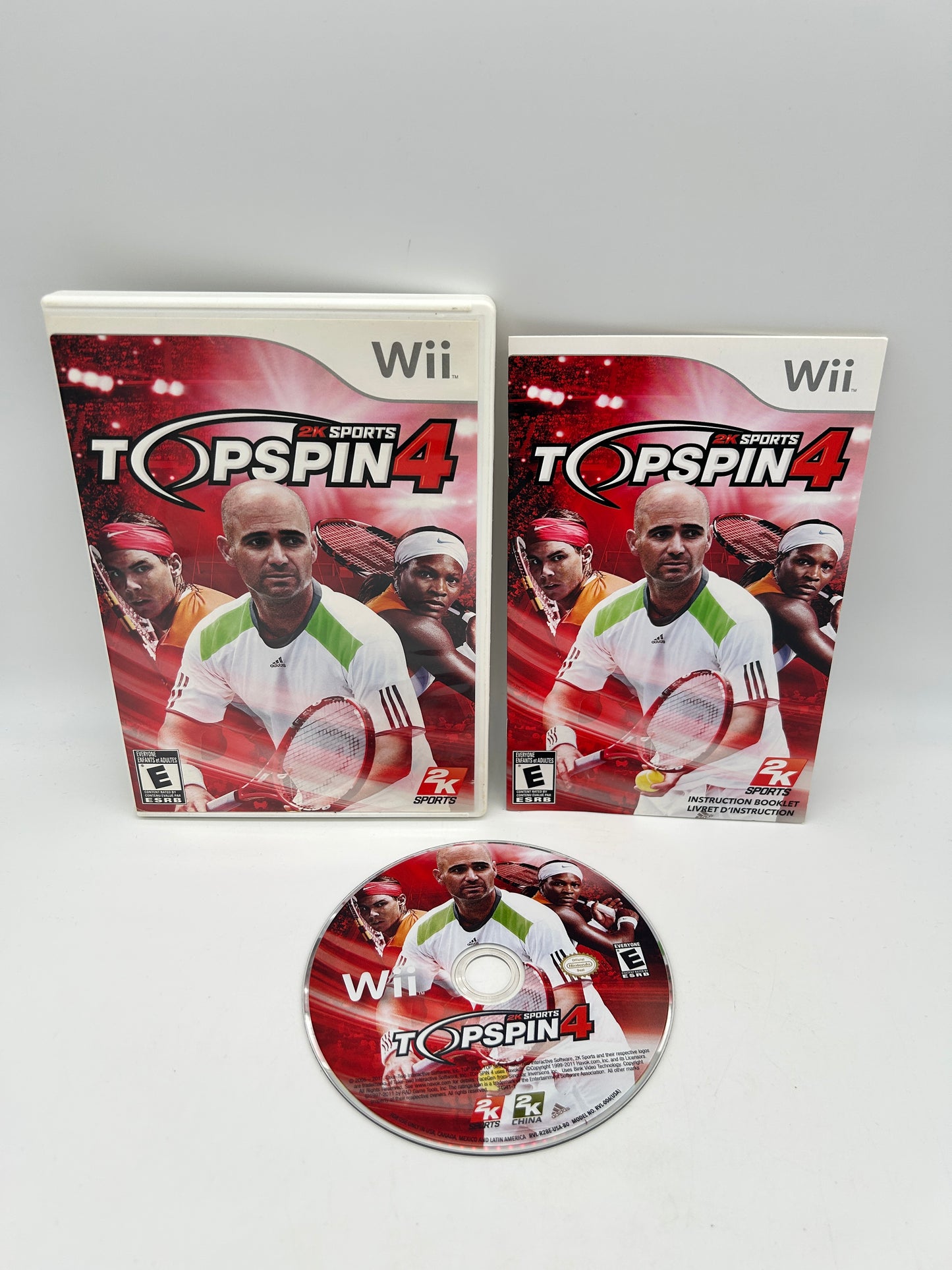 PiXEL-RETRO.COM : NINTENDO WII COMPLET CIB BOX MANUAL GAME NTSC TOP SPIN 4