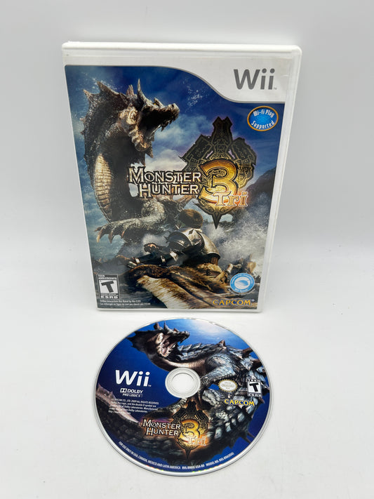 PiXEL-RETRO.COM : NINTENDO WII COMPLET CIB BOX MANUAL GAME NTSC MONSTER HUNTER TRI 3