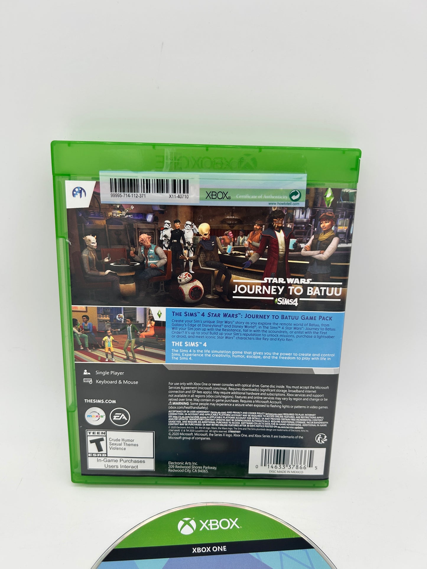 Microsoft XBOX ONE | THE SiMS 4 AND STAR WARS JOURNEY TO BATUU | BUNDLE COLLECTION