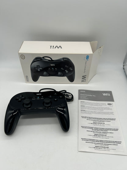 PiXEL-RETRO.COM : NINTENDO WII NTSC BLACK CLASSIC PRO CONTROLLER RVL 005 (02)
