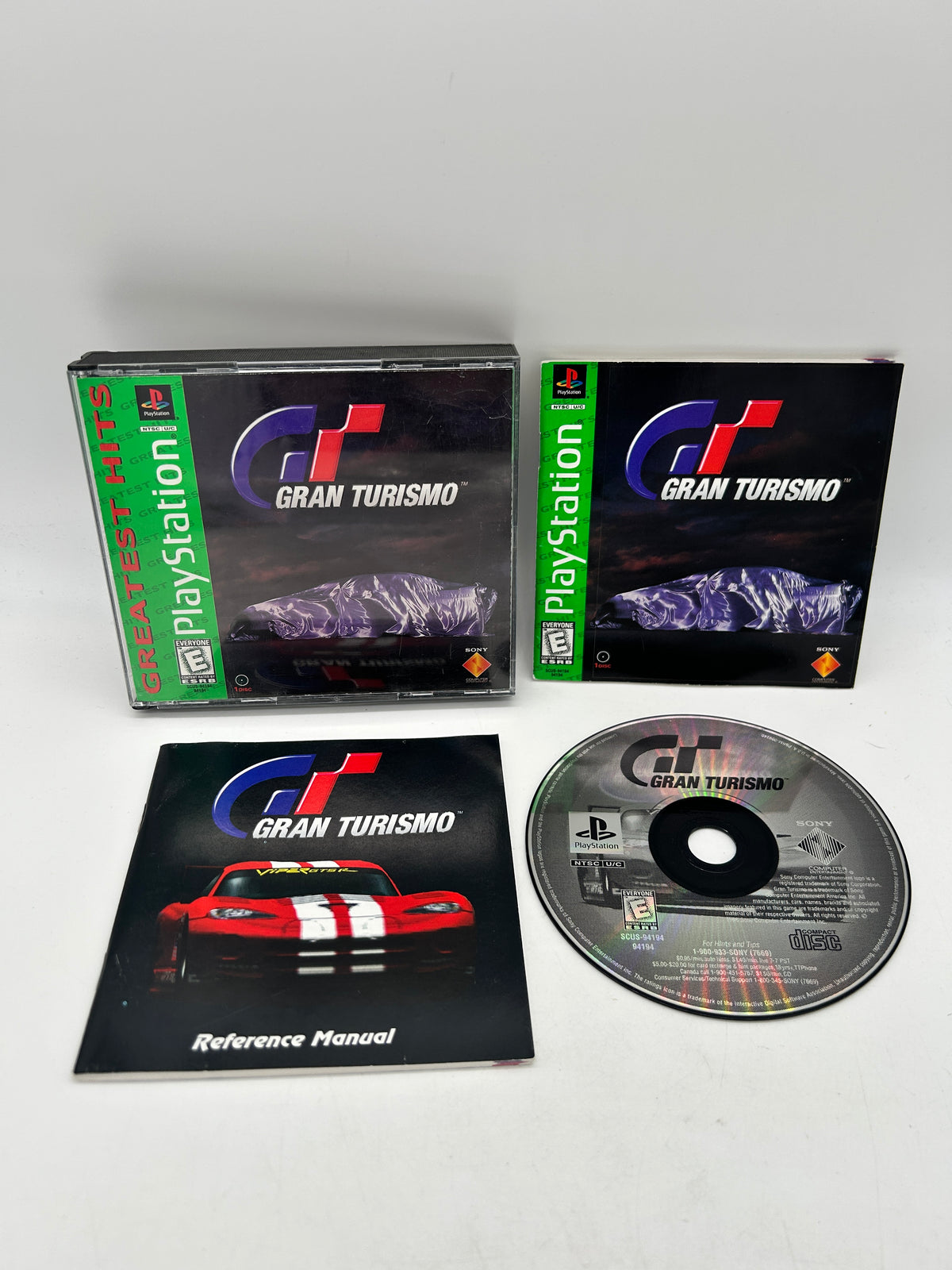 PiXEL-RETRO.COM : SONY PLAYSTATION (PS1) COMPLETE CIB BOX MANUAL GAME NTSC GRAN TURISMO GT