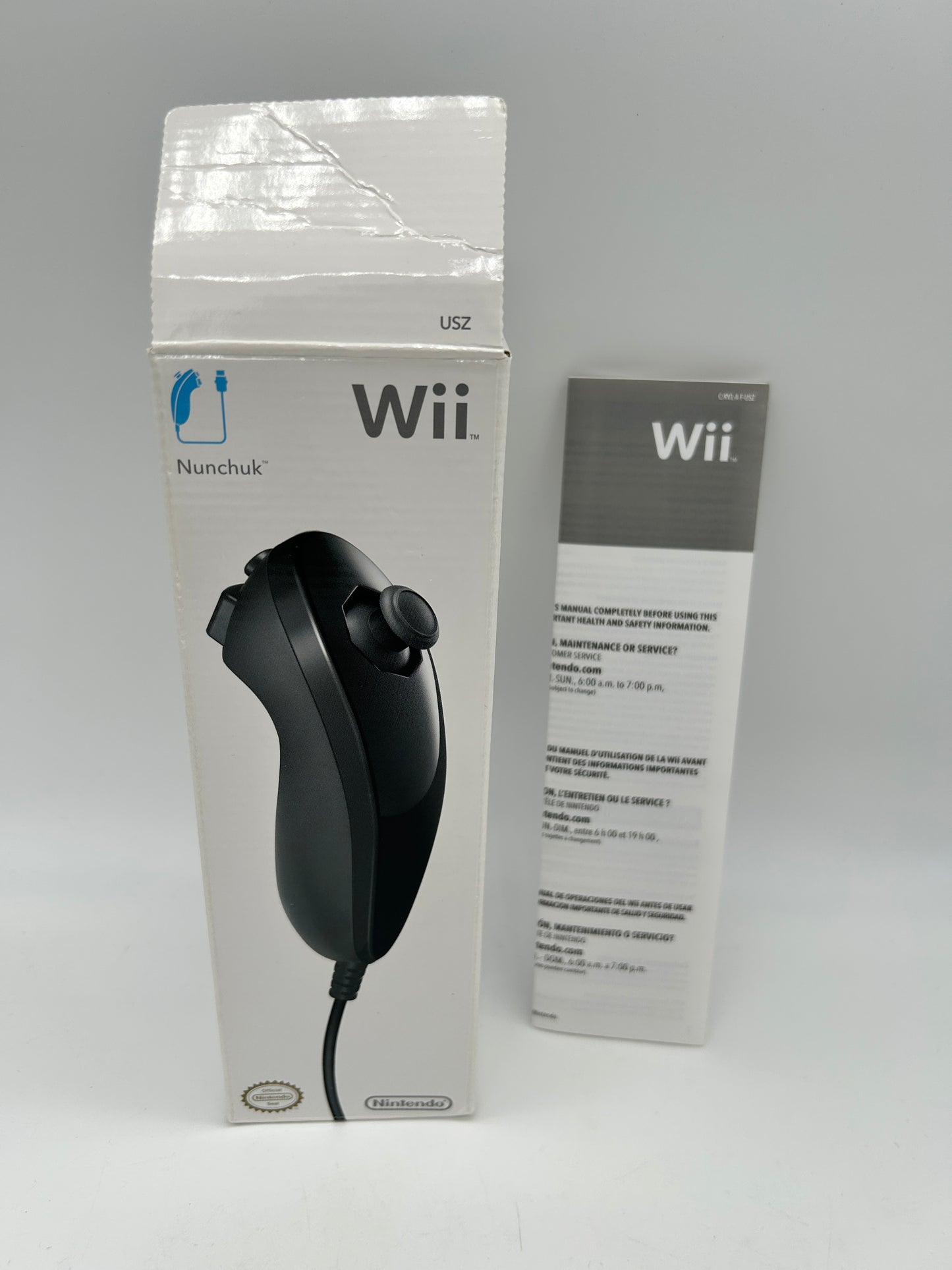NiNTENDO Wii MANETTE | NUNCHUK OFFiCiEL NOiR