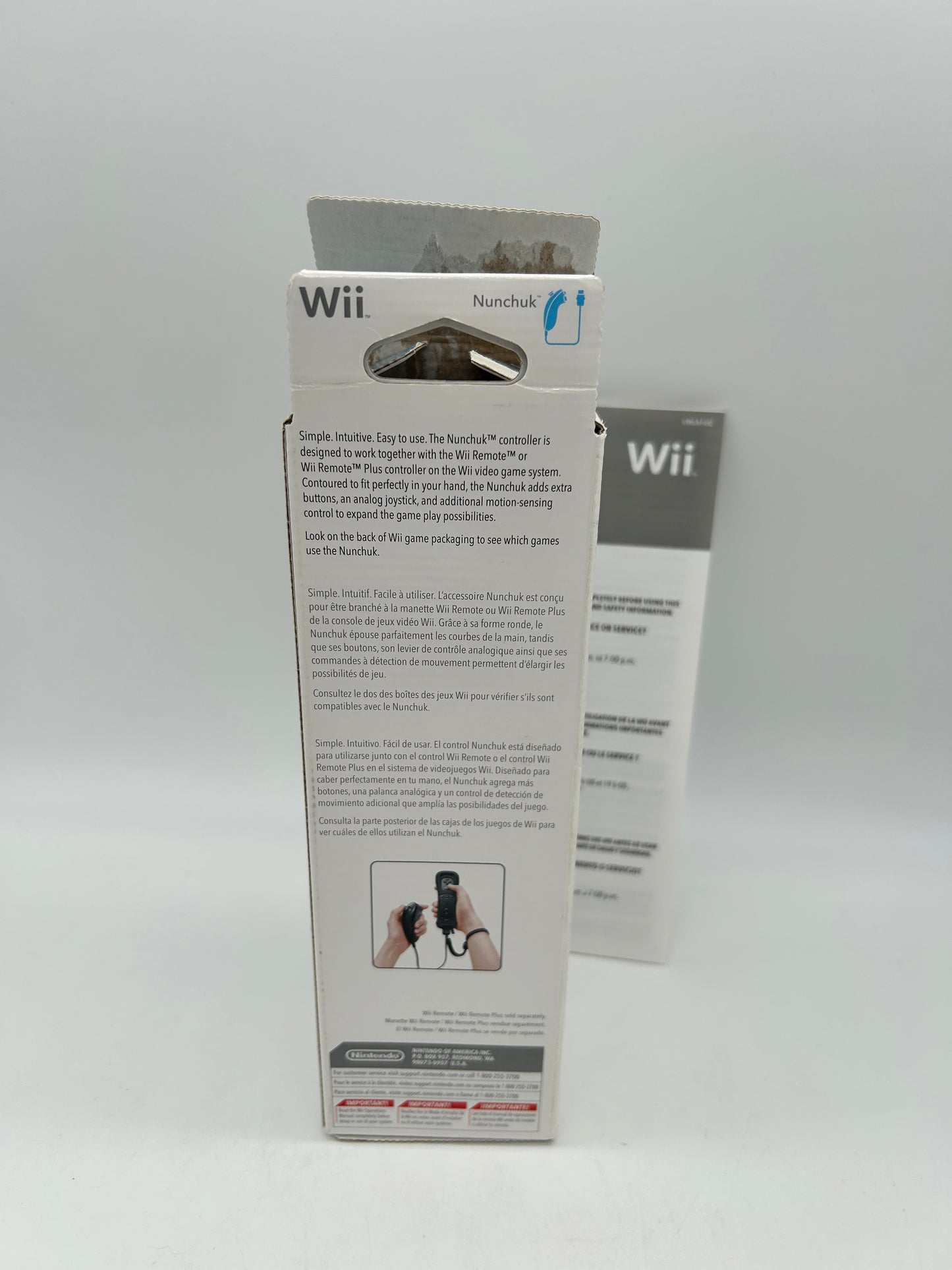 NiNTENDO Wii MANETTE | NUNCHUK OFFiCiEL NOiR