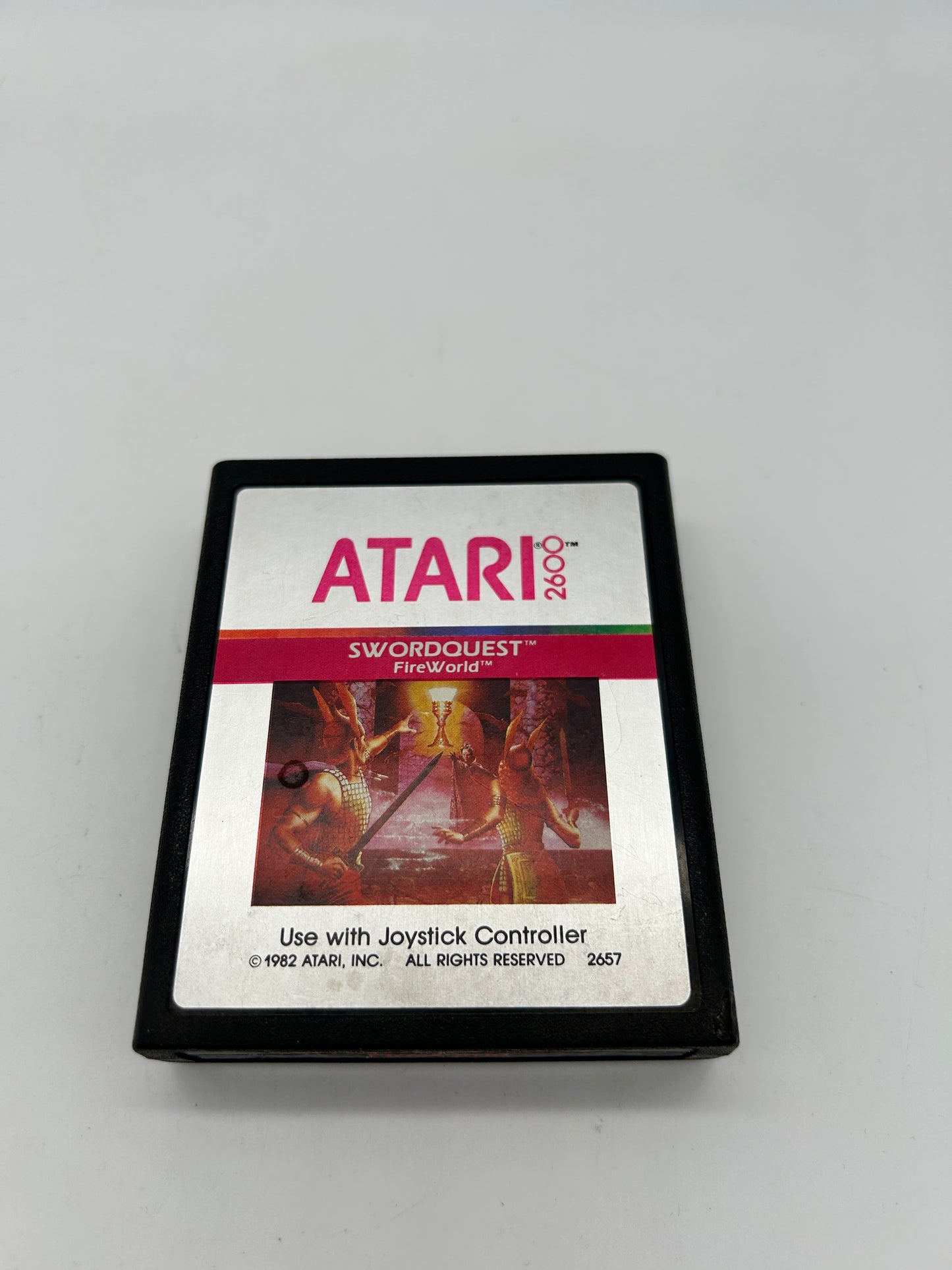 PiXEL-RETRO.COM : ATARI 2600 SWORDQUEST FIREWORLD GAME NTSC