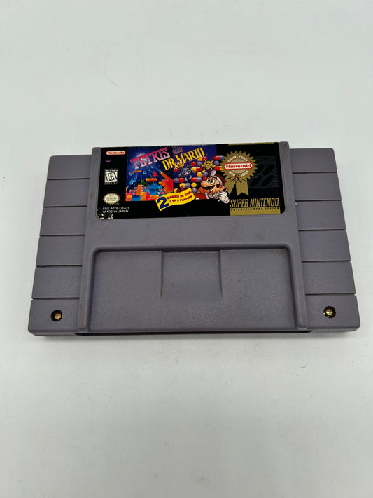 PiXEL-RETRO.COM : SUPER NINTENDO NES (SNES) GAME NTSC TETRIS AND DR MARIO