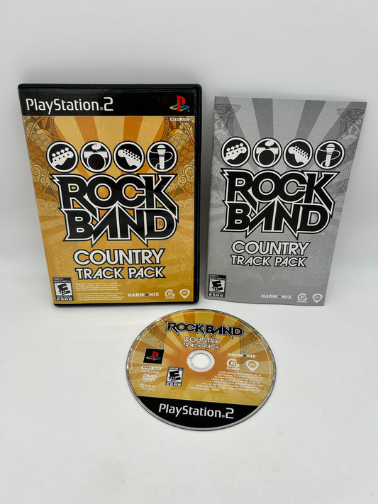PiXEL-RETRO.COM : SONY PLAYSTATION 2 (PS2) COMPLET CIB BOX MANUAL GAME NTSC ROCK BAND COUNTRY TRACK PACK