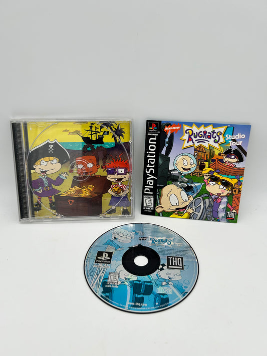 PiXEL-RETRO.COM : SONY PLAYSTATION (PS1) COMPLETE CIB BOX MANUAL GAME NTSC RUGRATS STUDIO TOUR