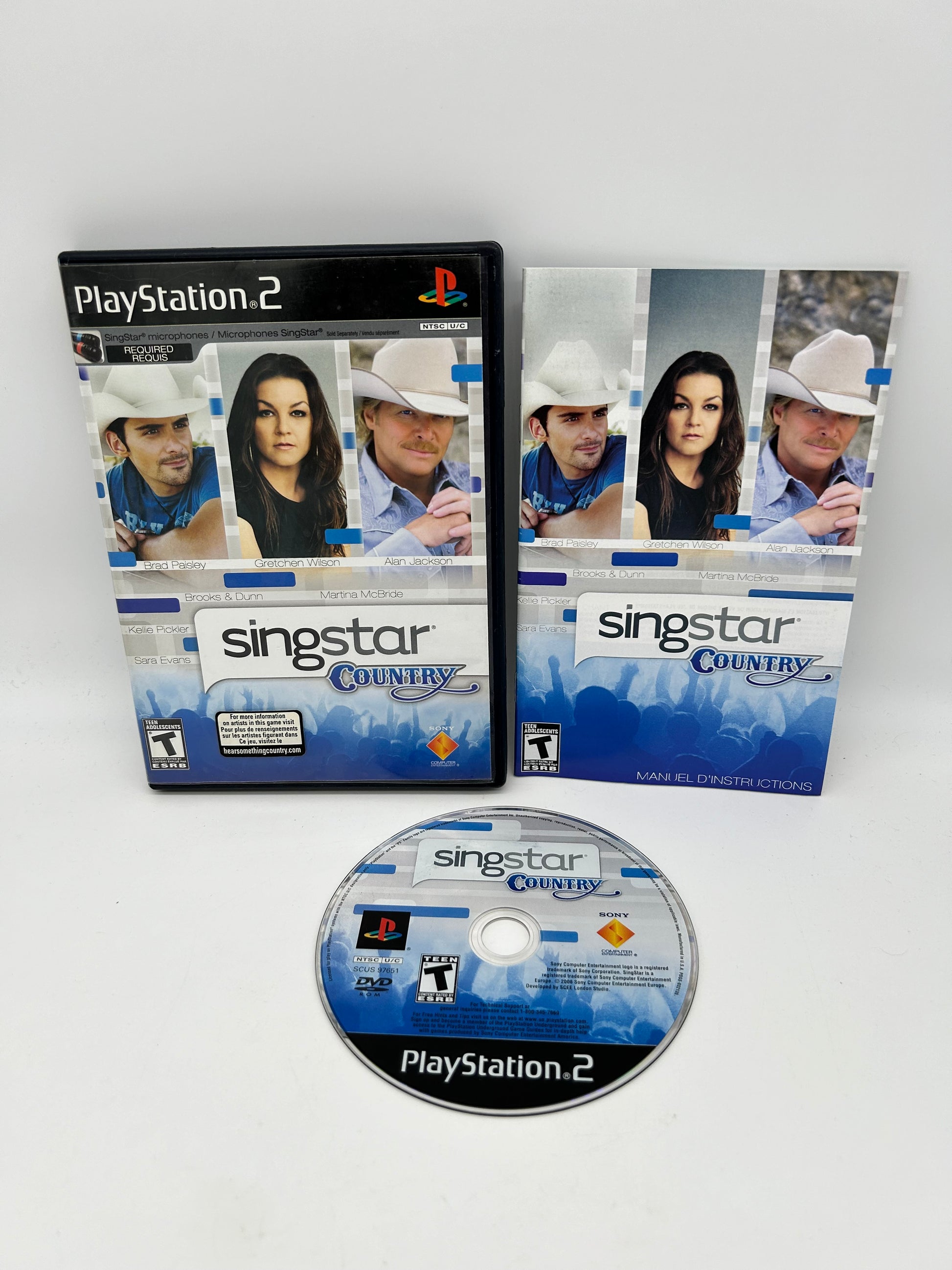 PiXEL-RETRO.COM : SONY PLAYSTATION 2 (PS2) COMPLET CIB BOX MANUAL GAME NTSC SINGSTAR COUNTRY