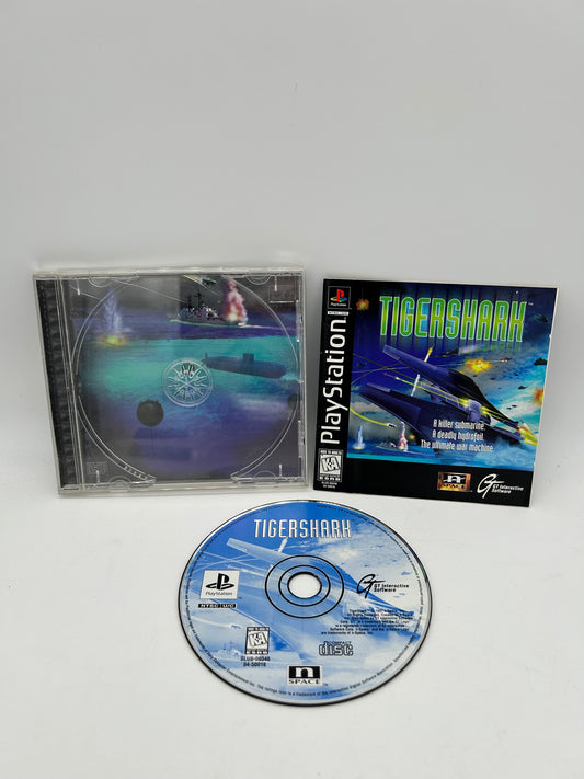 PiXEL-RETRO.COM : SONY PLAYSTATION (PS1) COMPLETE CIB BOX MANUAL GAME NTSC TIGER SHARK