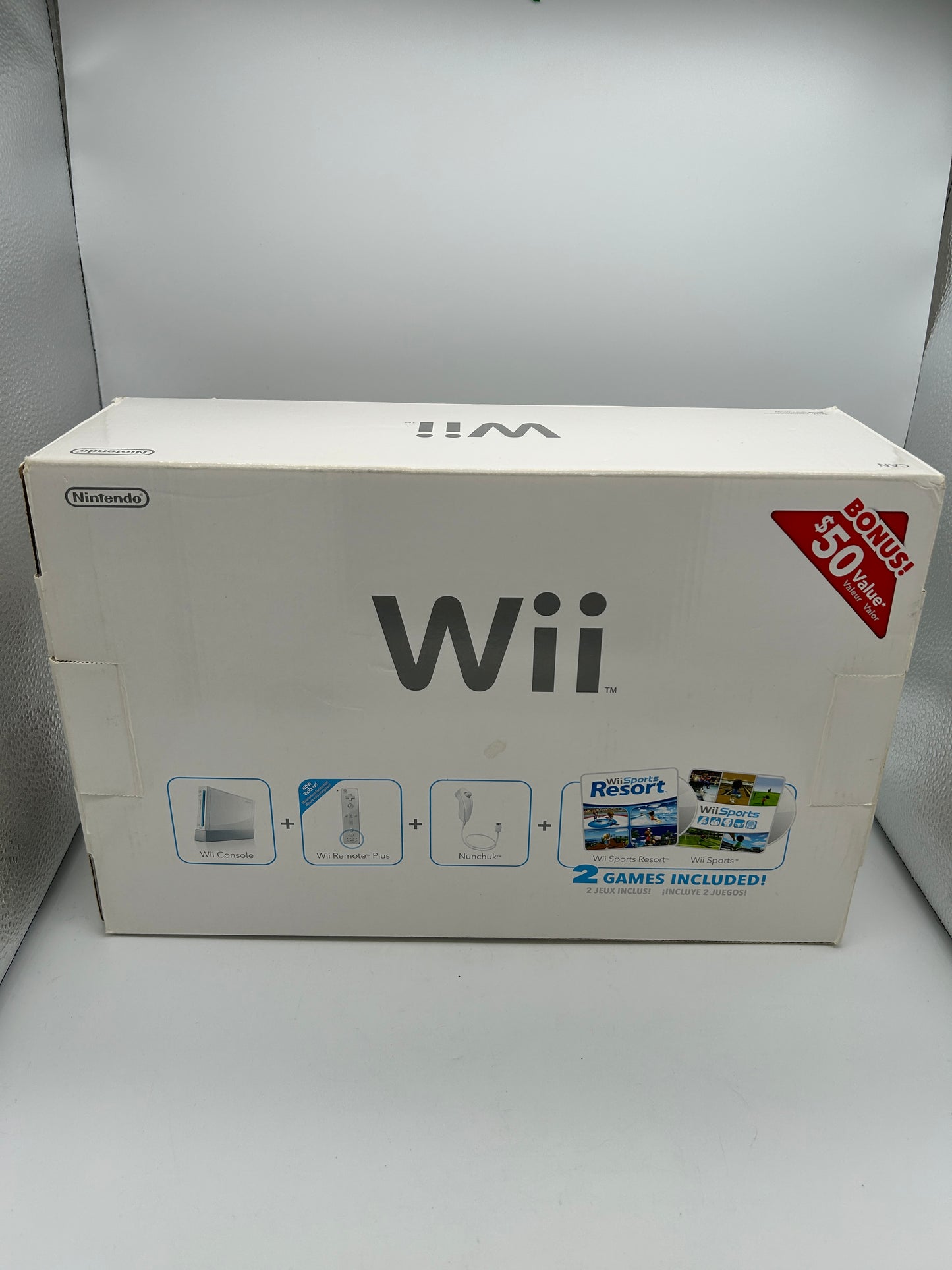 NiNTENDO Wii CONSOLE | MODEL BLANCHE Wii SPORTS RESORT PACK RVL-001 (USA)