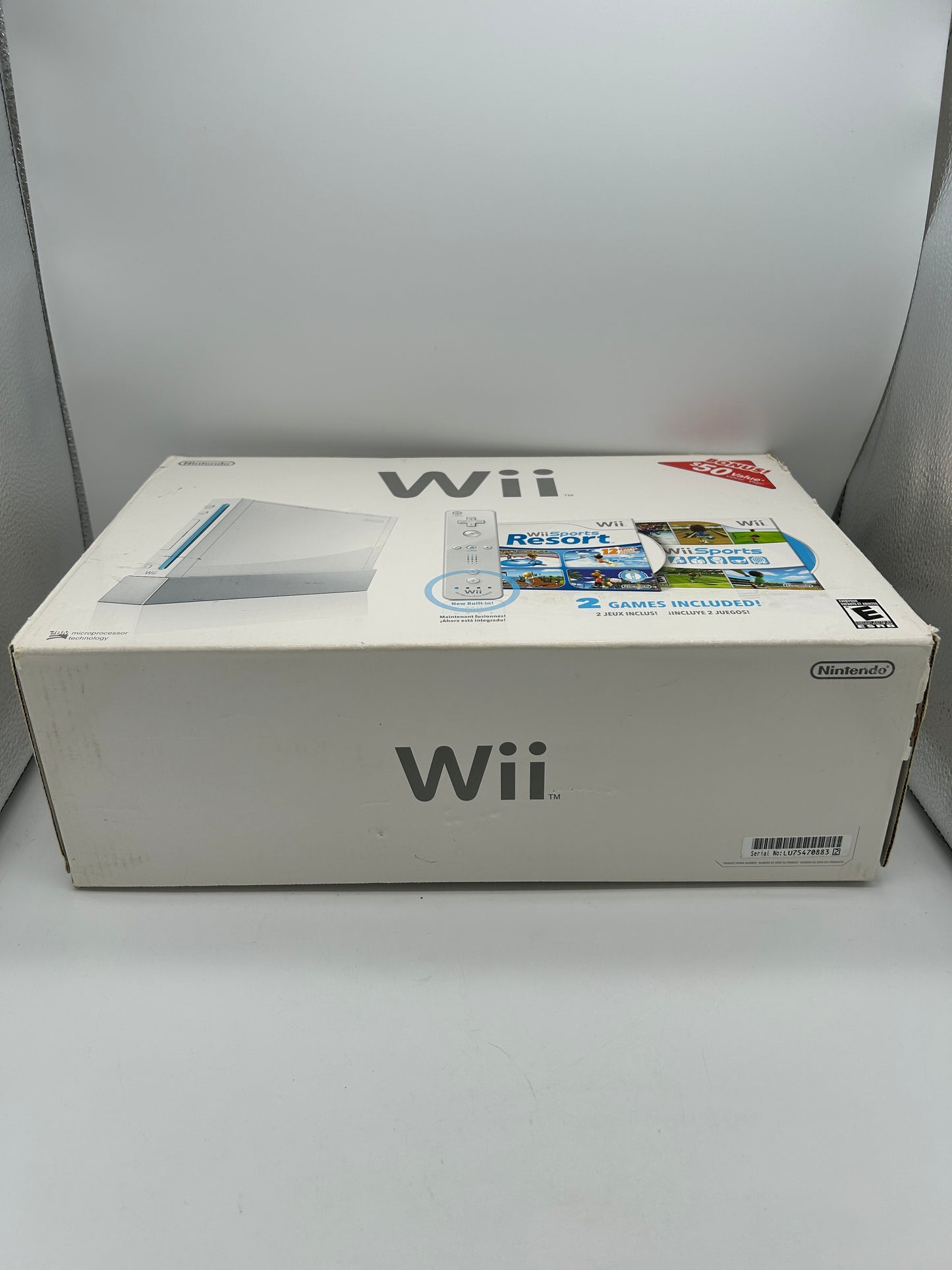 NiNTENDO Wii CONSOLE | MODEL BLANCHE Wii SPORTS RESORT PACK RVL-001 (USA)