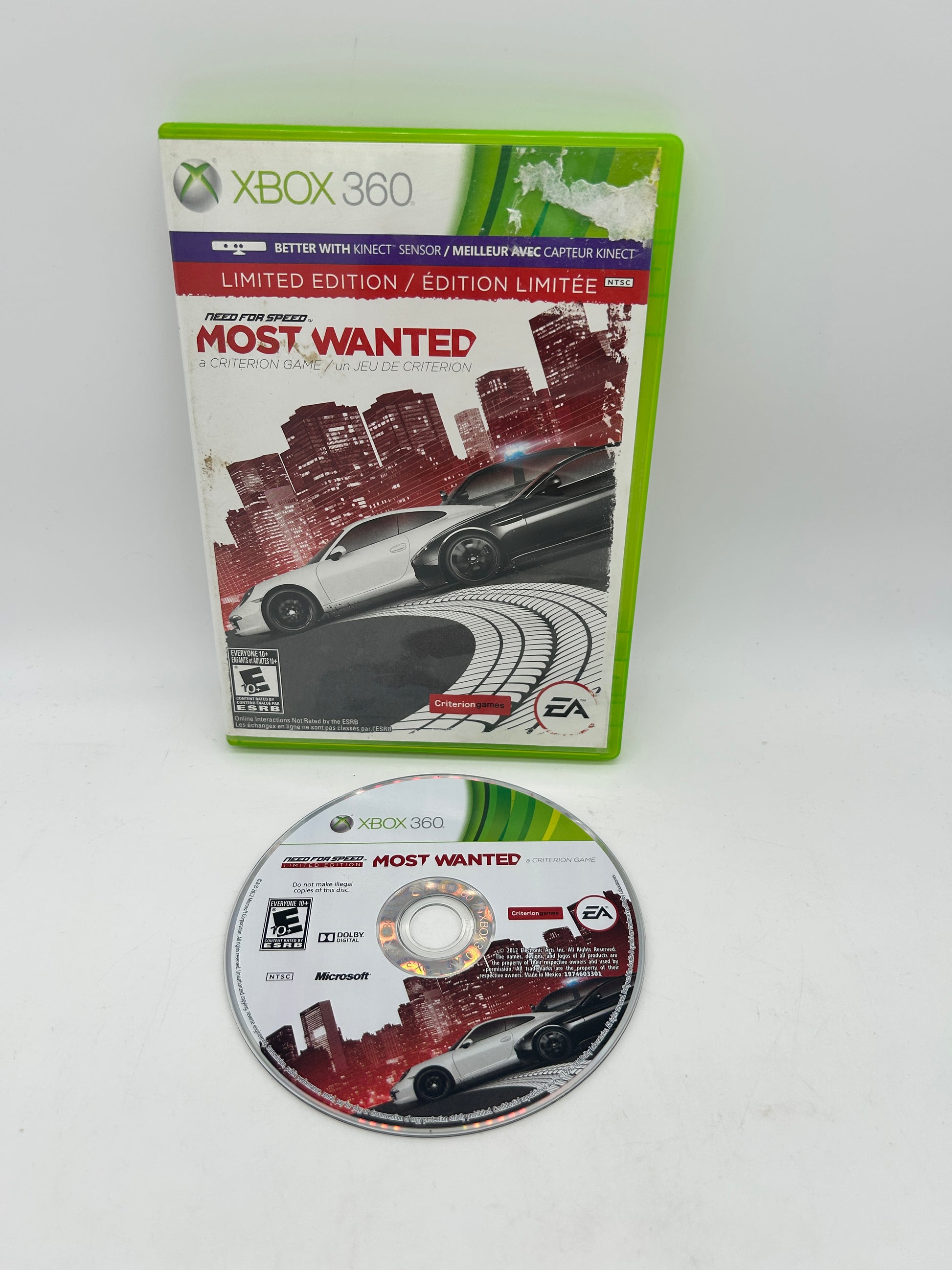 PiXEL-RETRO.COM : MICROSOFT XBOX 360 COMPLETE CIB BOX MANUAL GAME NTSC NEED FOR SPEED MOST WANTED 2012