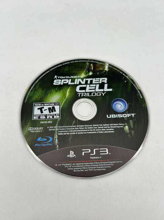 PiXEL-RETRO.COM : SONY PLAYSTATION 3 (PS3) COMPLETE IN BOX CIB MANUAL GAME NTSC TOM CLANCYS SPLINTER CELL TRILOGY
