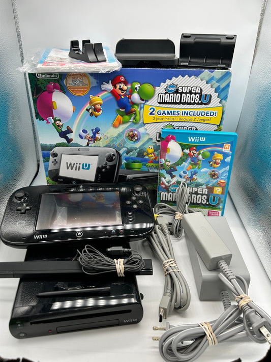 PiXEL-RETRO.COM : NINTENDO WII U NTSC CONSOLE COMPLETE CIB MARIO & LUIGI EDITION