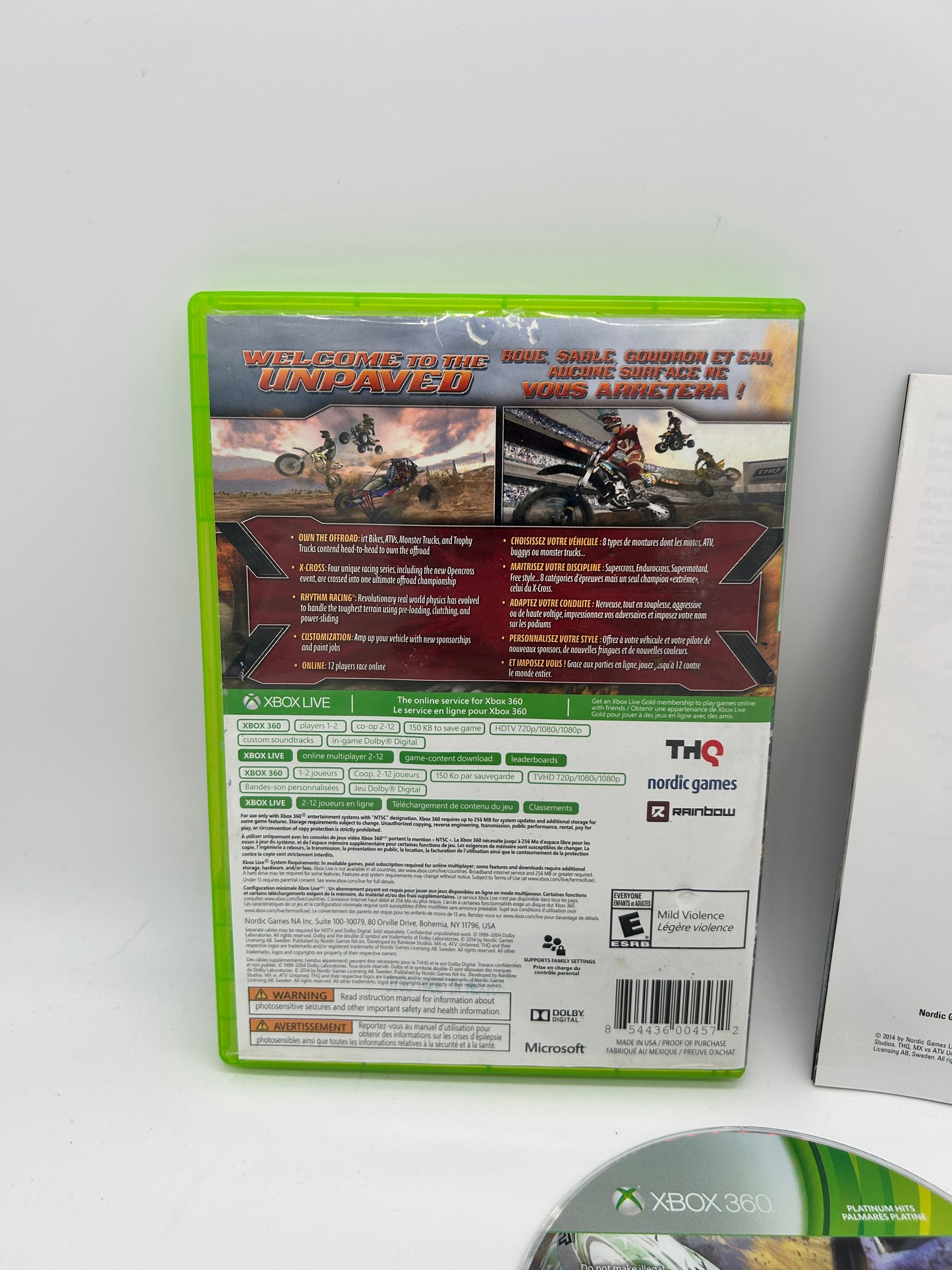 Microsoft XBOX 360 | MX VS ATV UNTAMED | PLATiNUM HiTS