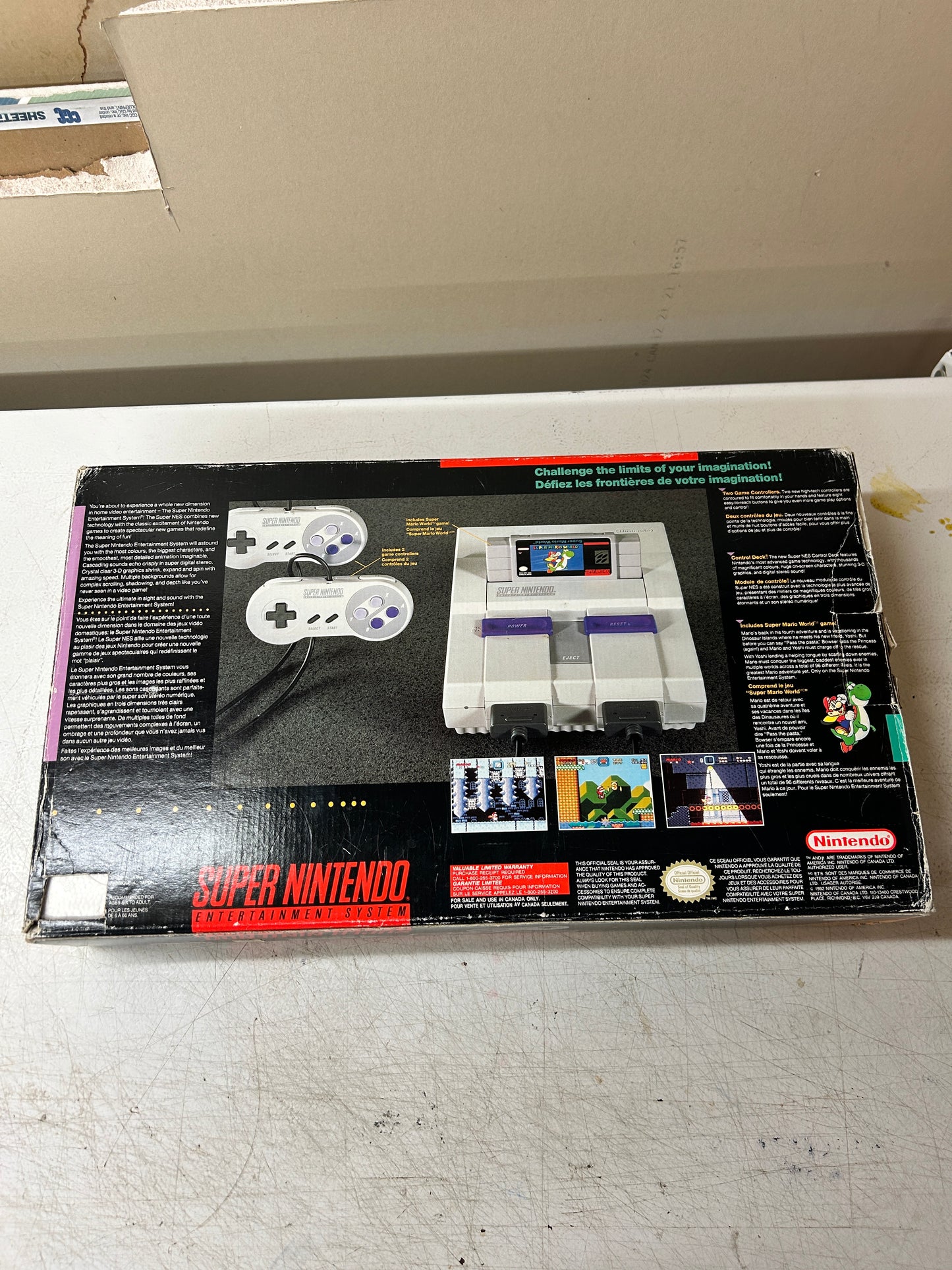 SUPER NiNTENDO [SNES] CONSOLE | MODEL SUPER NES CONTROL DECK MARiO WORLD SET SNS-001
