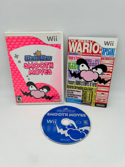 PiXEL-RETRO.COM : NINTENDO WII COMPLET CIB BOX MANUAL GAME NTSC WARIOWARE SMOOTH MOVES