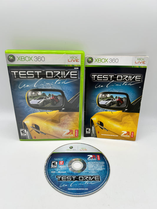 PiXEL-RETRO.COM : MICROSOFT XBOX 360 COMPLETE CIB BOX MANUAL GAME NTSC TEST DRIVE UNLIMITED 