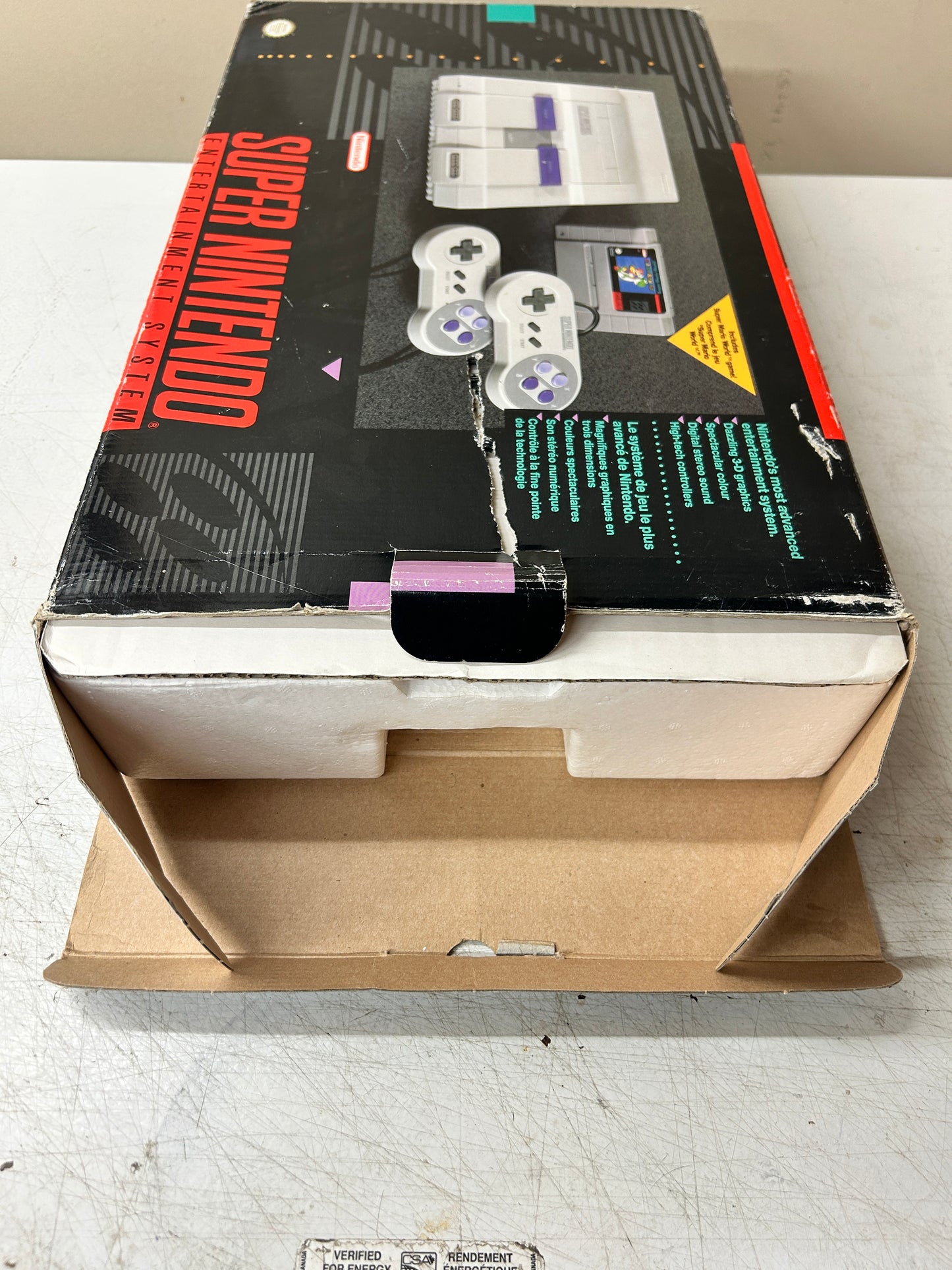 SUPER NiNTENDO [SNES] CONSOLE | MODEL SUPER NES CONTROL DECK MARiO WORLD SET SNS-001