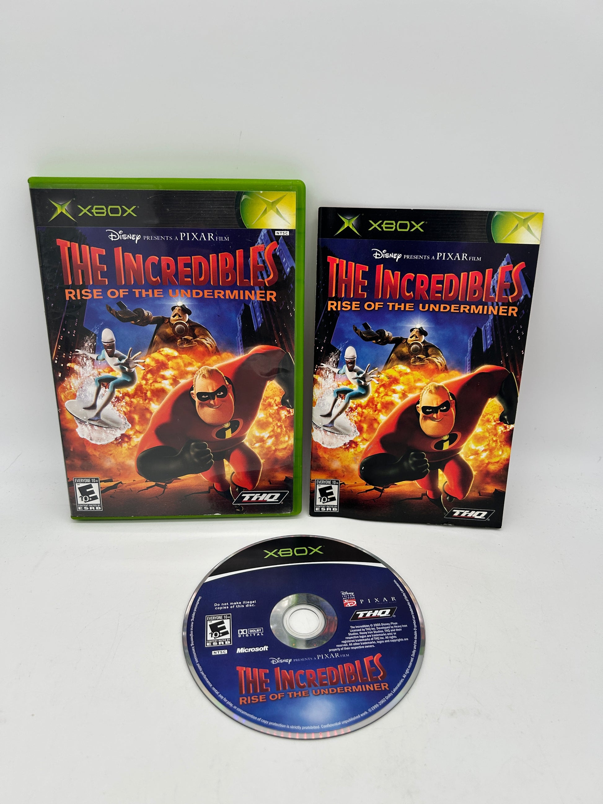 PiXEL-RETRO.COM : MICROSOFT XBOX COMPLETE CIB BOX MANUAL GAME NTSC THE INCREDIBLES RISE OF THE UNDERMINER