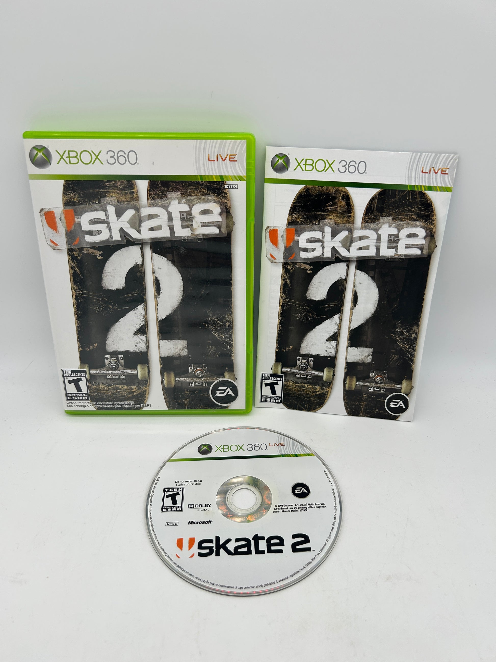 PiXEL-RETRO.COM : MICROSOFT XBOX 360 COMPLETE CIB BOX MANUAL GAME NTSC SKATE 2