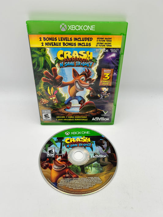 PiXEL-RETRO.COM : MICROSOFT XBOX ONE COMPLETE CIB BOX MANUAL GAME NTSC CRASH BANDICOOT N-SANE TRILOGY