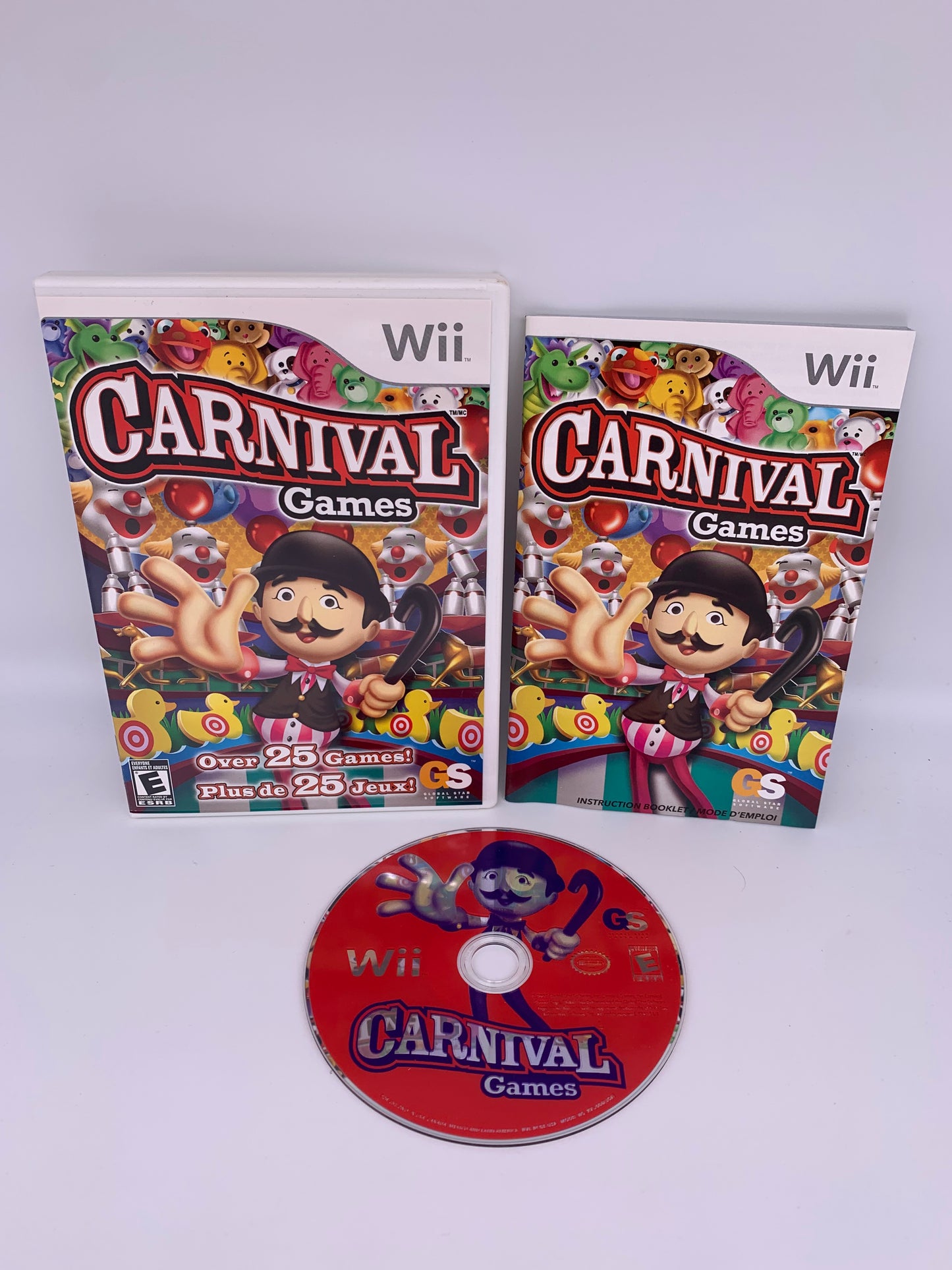 PiXEL-RETRO.COM : NINTENDO WII COMPLET CIB BOX MANUAL GAME NTSC CARNIVAL GAMES