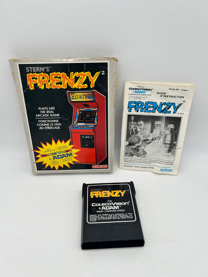 PiXEL-RETRO.COM : COLECOVISION GAME BOX INSTRUCTION MANUAL COMPLET CIB NTSC FRENZY
