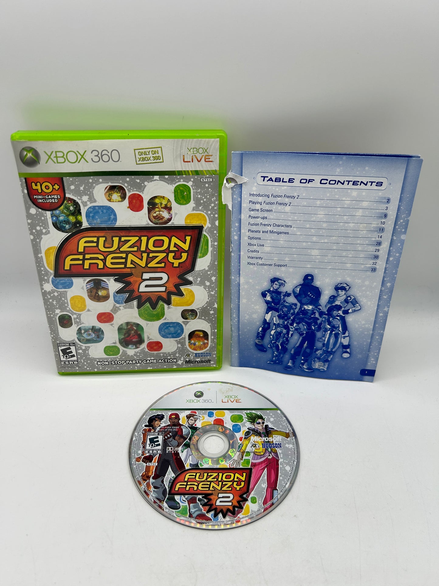 PiXEL-RETRO.COM : MICROSOFT XBOX 360 COMPLETE CIB BOX MANUAL GAME NTSC FUZION FRENZY 2