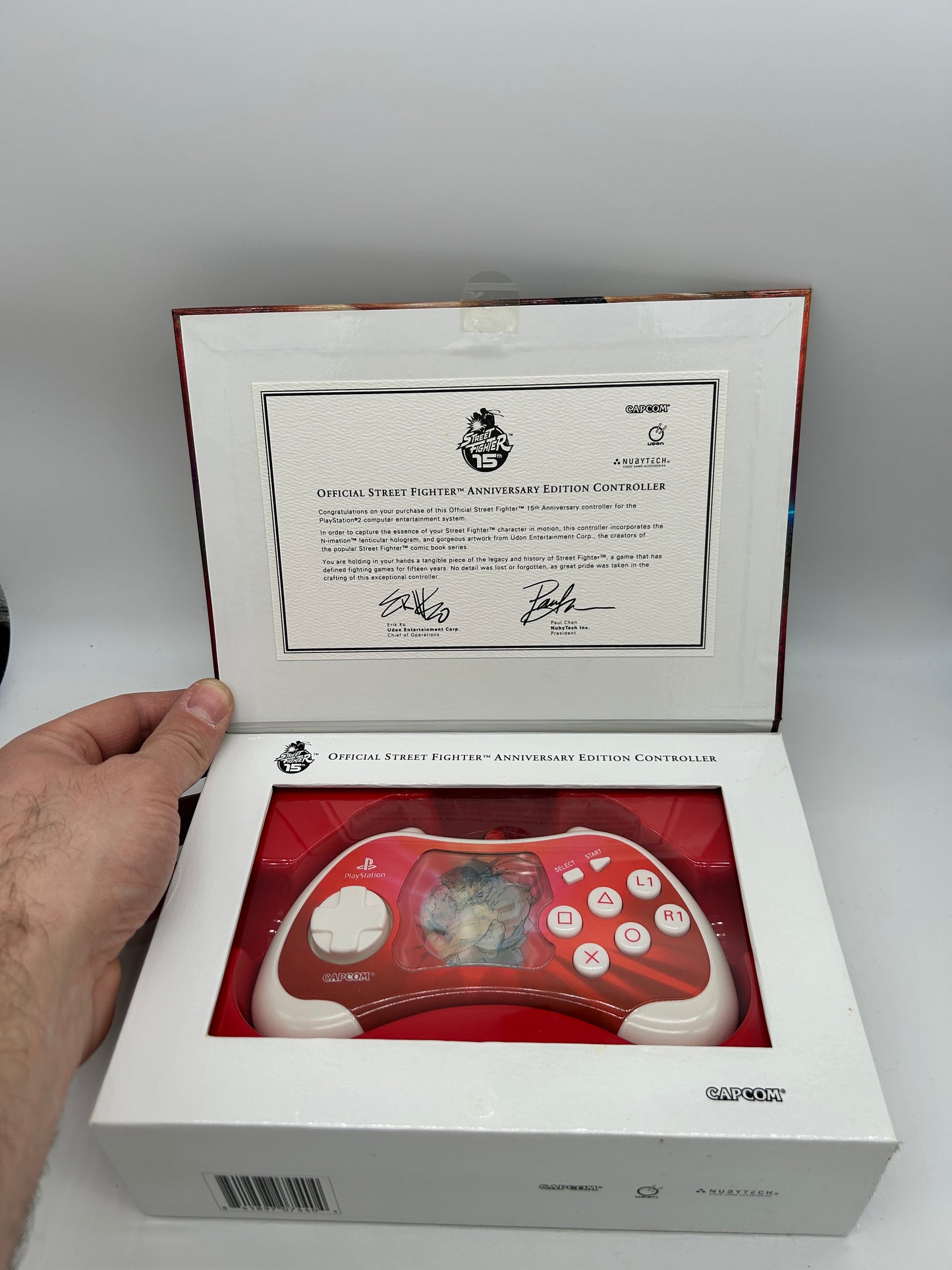 SONY PLAYSTATiON 2 [PS2] CONTROLLER | STREET FIGHTER 15TH ANNiVERSARY RYU JOYSTiCK CONTROLLER