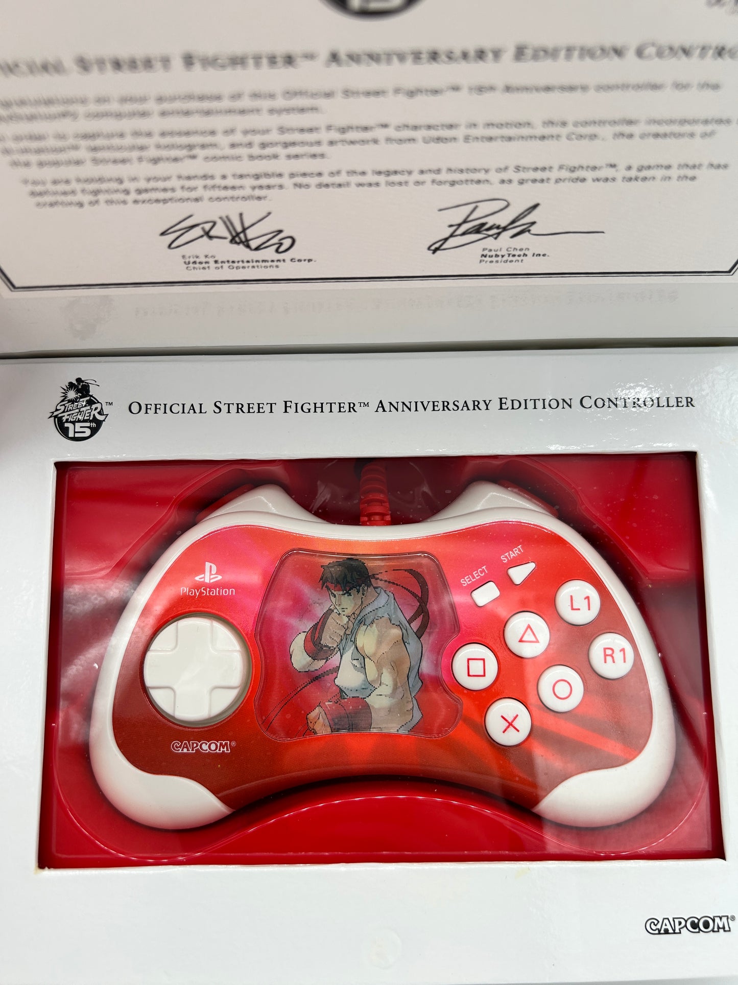 SONY PLAYSTATiON 2 [PS2] CONTROLLER | STREET FIGHTER 15TH ANNiVERSARY RYU JOYSTiCK CONTROLLER