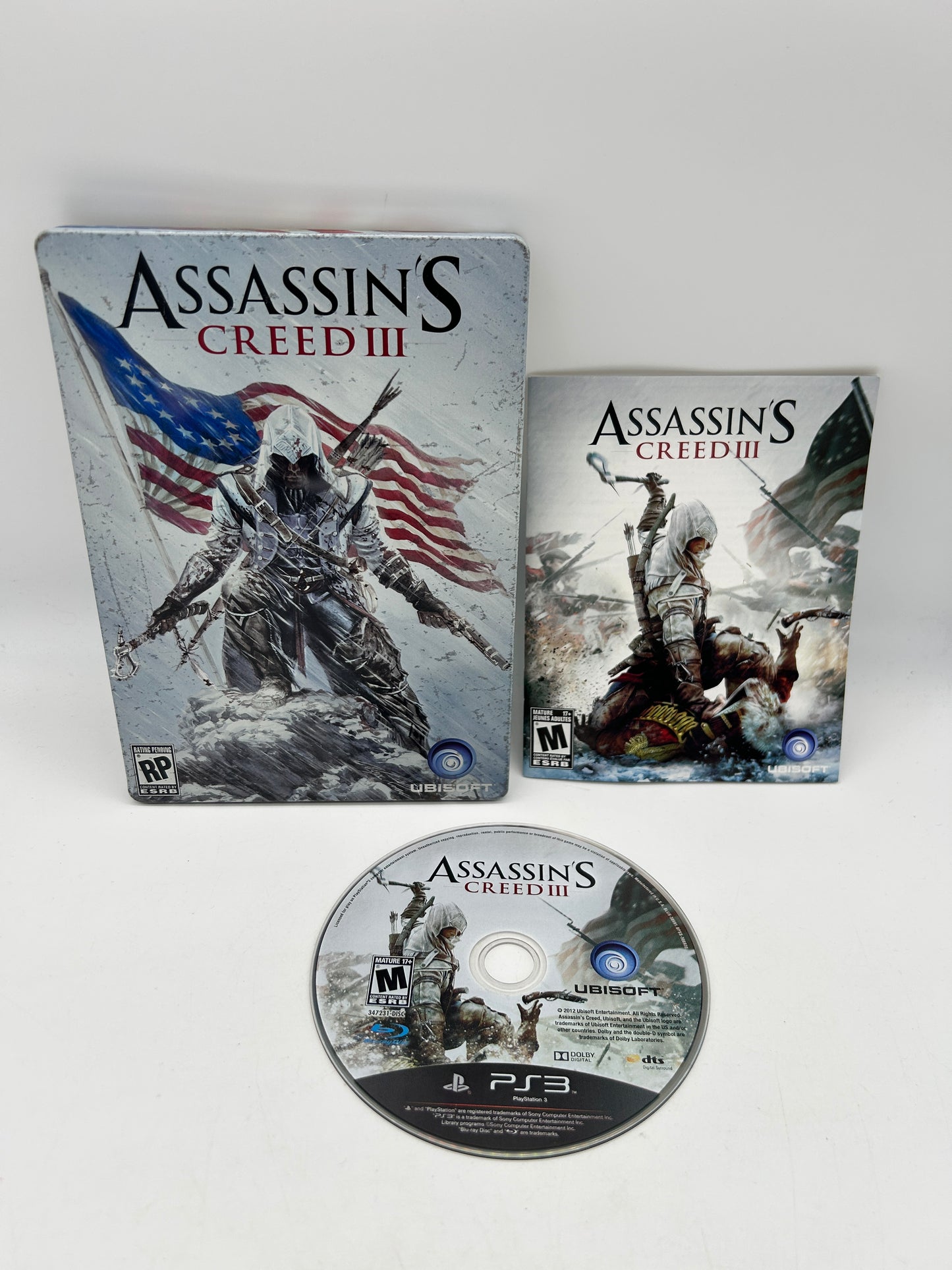 PiXEL-RETRO.COM : SONY PLAYSTATION 3 (PS3) COMPLET CIB BOX MANUAL GAME NTSC ASSASIN'S CREED III STEELCASE