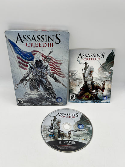 PiXEL-RETRO.COM : SONY PLAYSTATION 3 (PS3) COMPLET CIB BOX MANUAL GAME NTSC ASSASIN'S CREED III STEELCASE