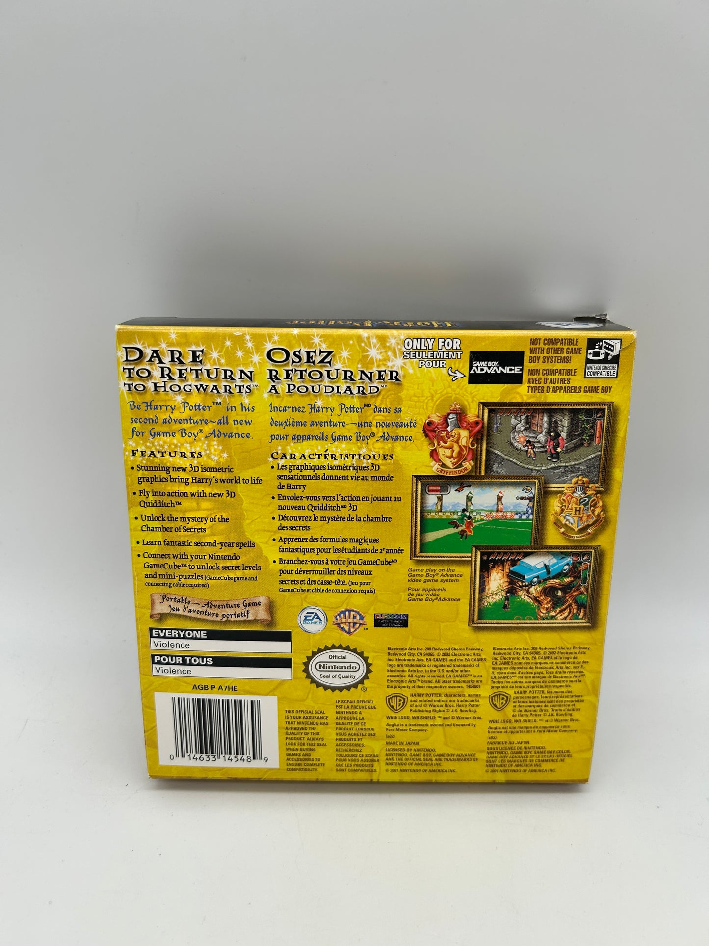 NiNTENDO GAME BOY ADVANCE [GBA] | HARRY POTTER AND THE CHAMBER OF SECRETS