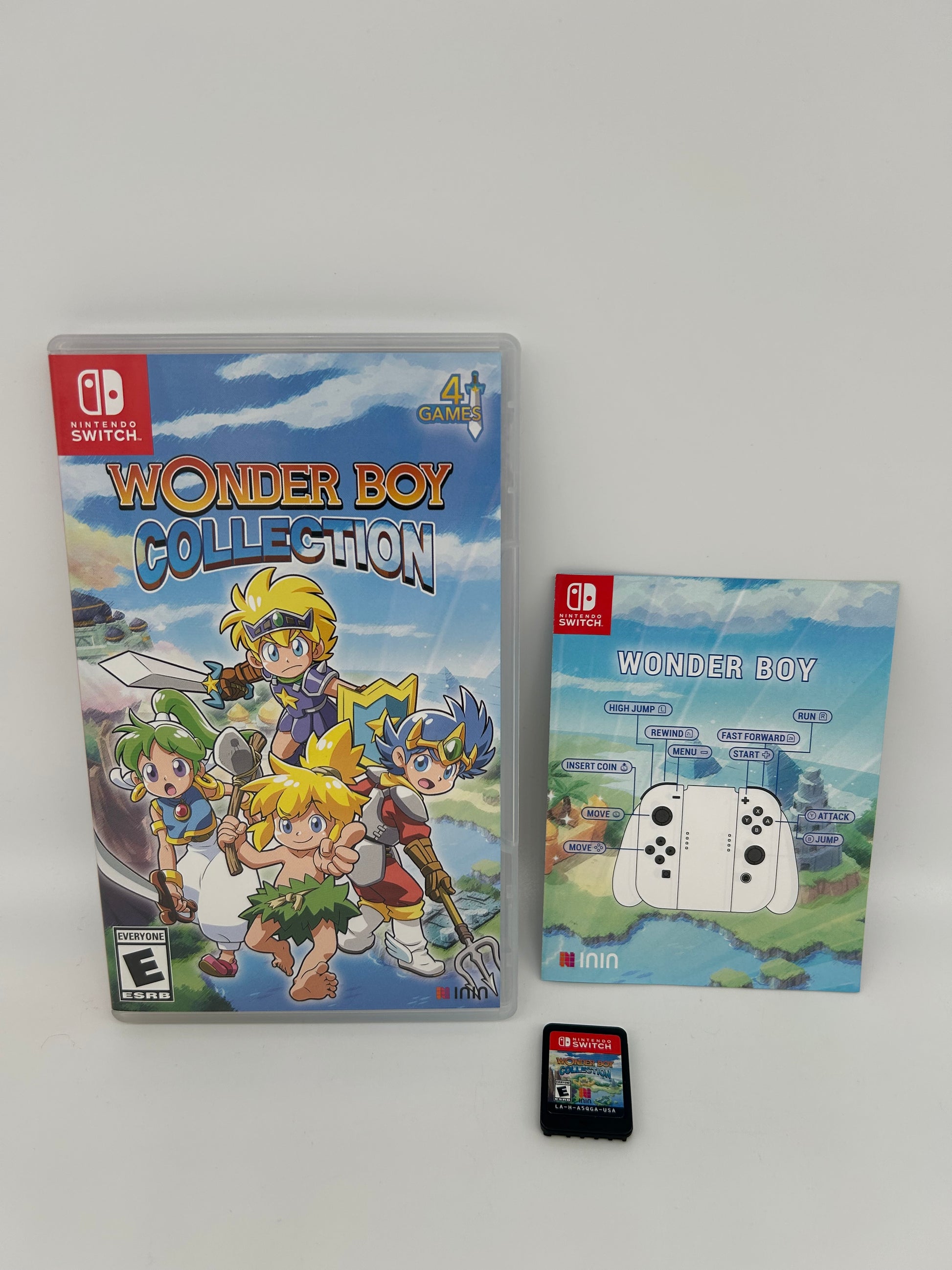 PiXEL-RETRO.COM : NINTENDO SWITCH COMPLETE IN BOX MANUAL GAME NTSC WONDER BOY COLLECTION