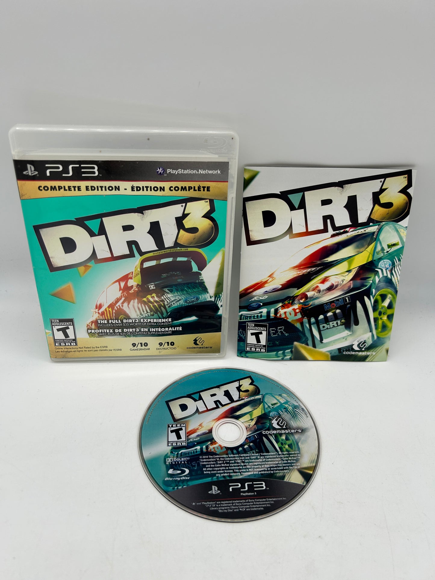 PiXEL-RETRO.COM : SONY PLAYSTATION 3 (PS3) COMPLET CIB BOX MANUAL GAME NTSC DIRT 3