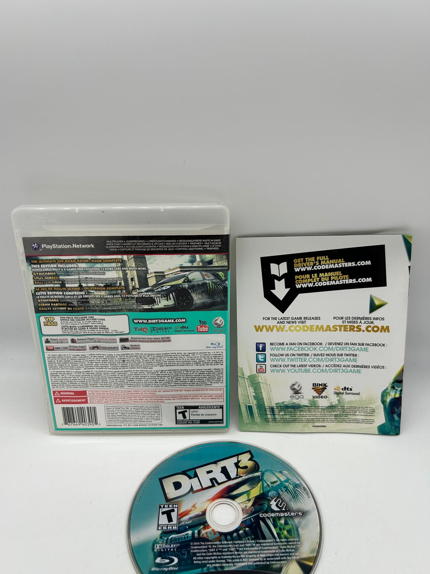 SONY PLAYSTATiON 3 [PS3] | DiRT 3 | COMPLETE EDiTiON
