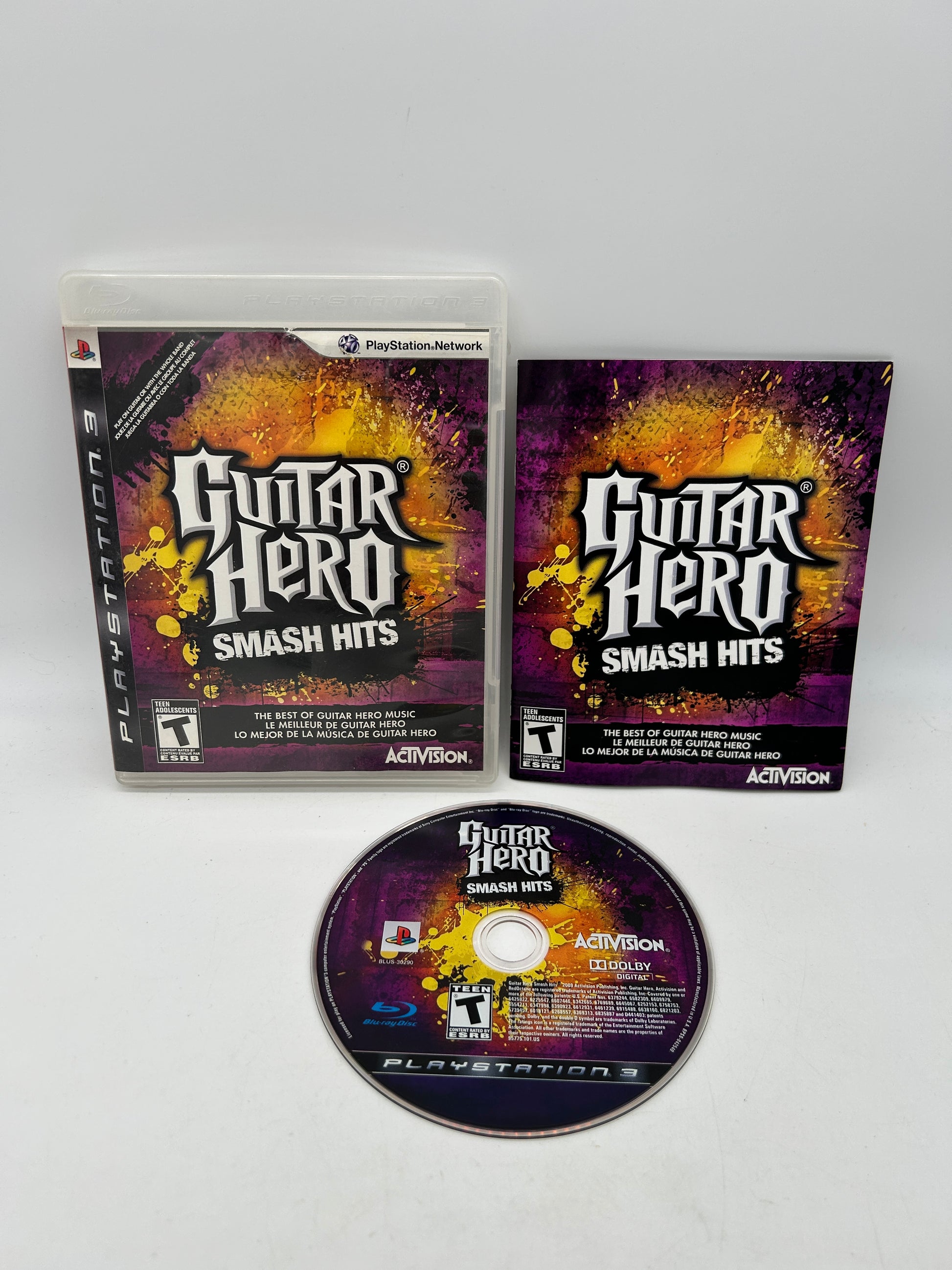 PiXEL-RETRO.COM : SONY PLAYSTATION 3 (PS3) COMPLET CIB BOX MANUAL GAME NTSC GUITAR HERO SMASH HITS