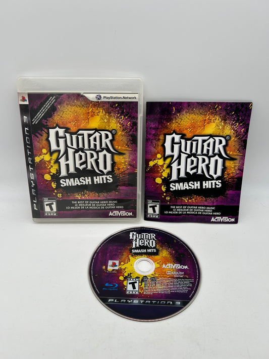 PiXEL-RETRO.COM : SONY PLAYSTATION 3 (PS3) COMPLET CIB BOX MANUAL GAME NTSC GUITAR HERO SMASH HITS