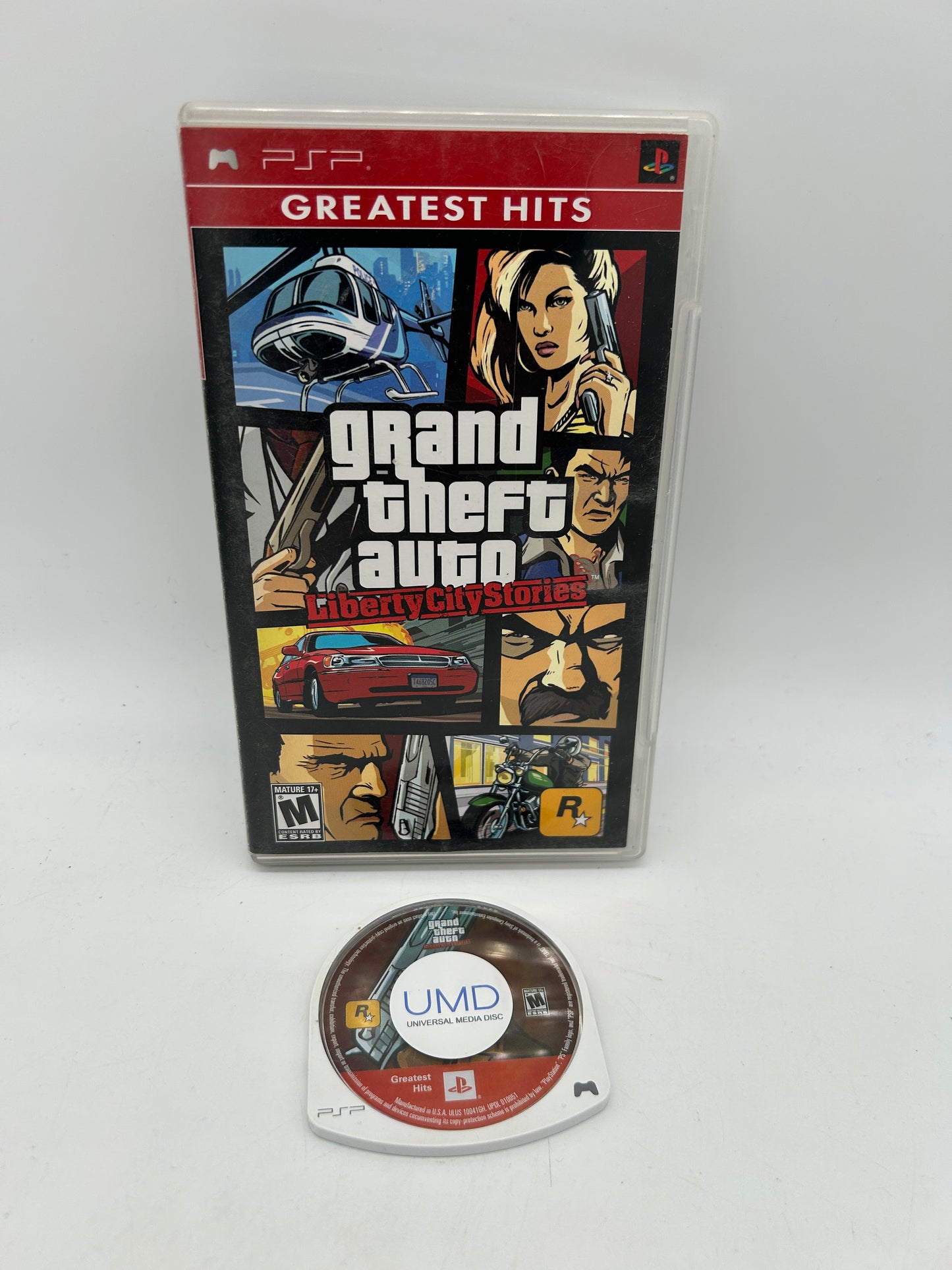 PiXEL-RETRO.COM : SONY PLAYSTATION PORTABLE (PSP) OCOMPLET CIB BOX MANUAL GAME NTSC GRAND THEFT AUTO LIBERTY CITY STORIES