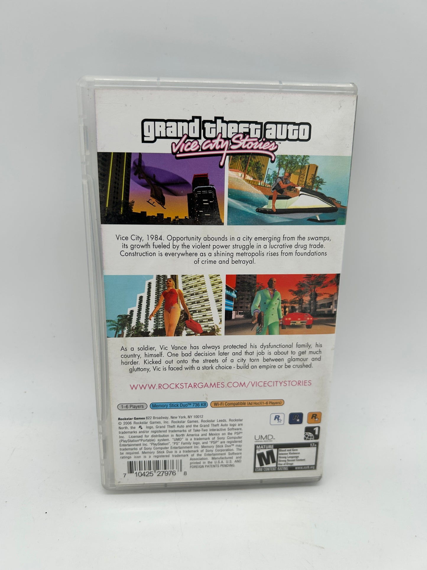 SONY PLAYSTATiON PORTABLE [PSP] | GRAND THEFT AUTO ViCE CiTY STORiES | GREATEST HiTS