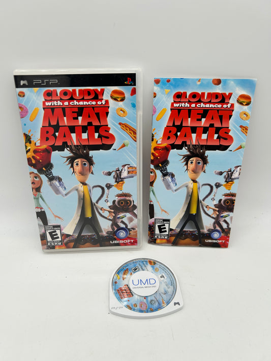 PiXEL-RETRO.COM : SONY PLAYSTATION PORTABLE (PSP) COMPLET CIB BOX MANUAL GAME NTSC CLOUDY WITH A CHANCE OF MEATBALLS