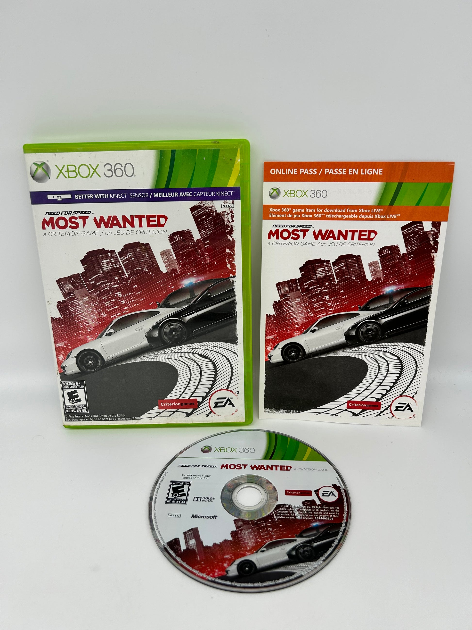 PiXEL-RETRO.COM : MICROSOFT XBOX 360 COMPLETE CIB BOX MANUAL GAME NTSC NEED FOR SPEED MOST WANTED