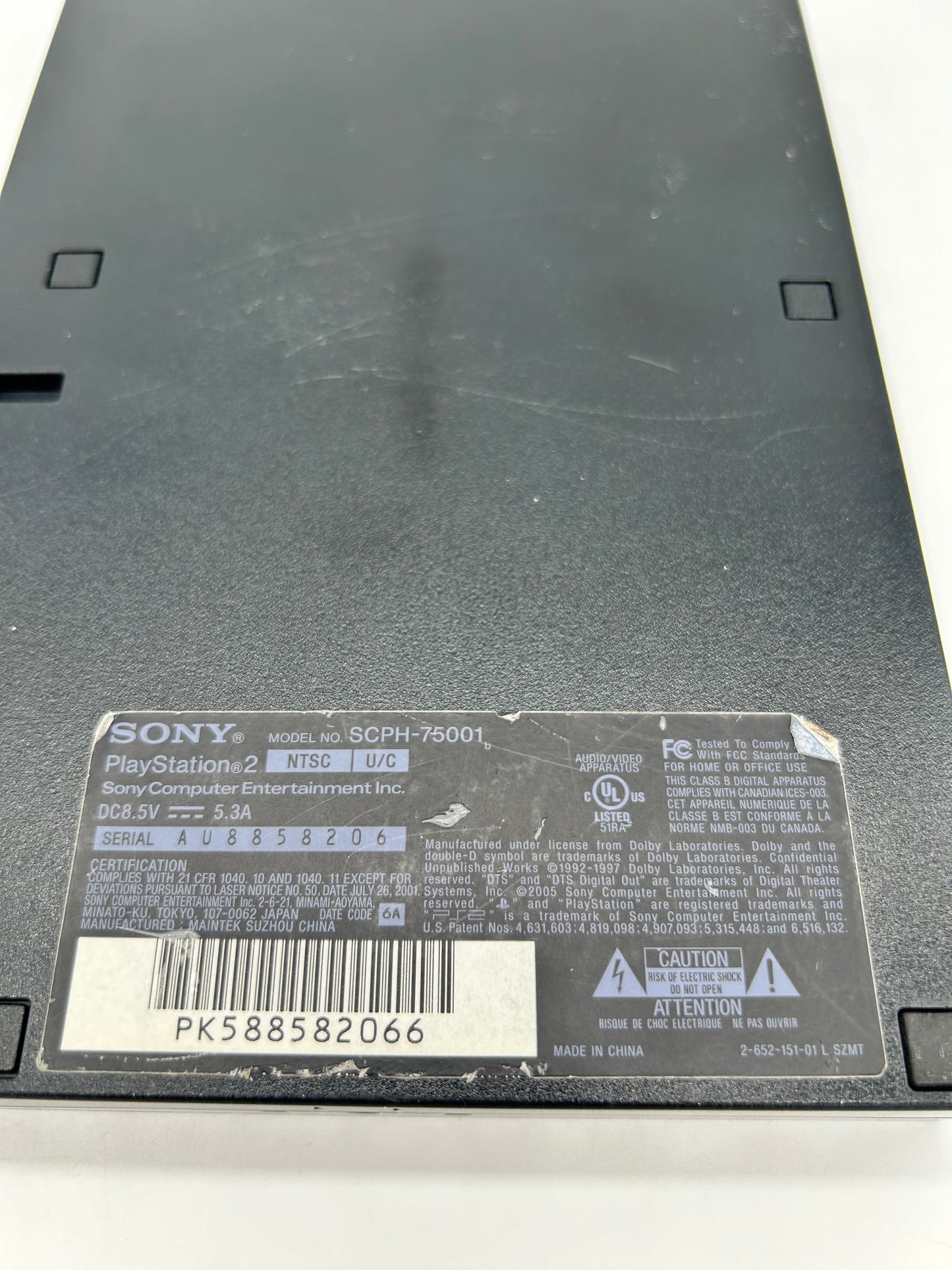 SONY PLAYSTATiON 2 [PS2] CONSOLE | ORiGiNALE BLACK SLIM (BLACK SLiM VERSiON) | SCPH-75001