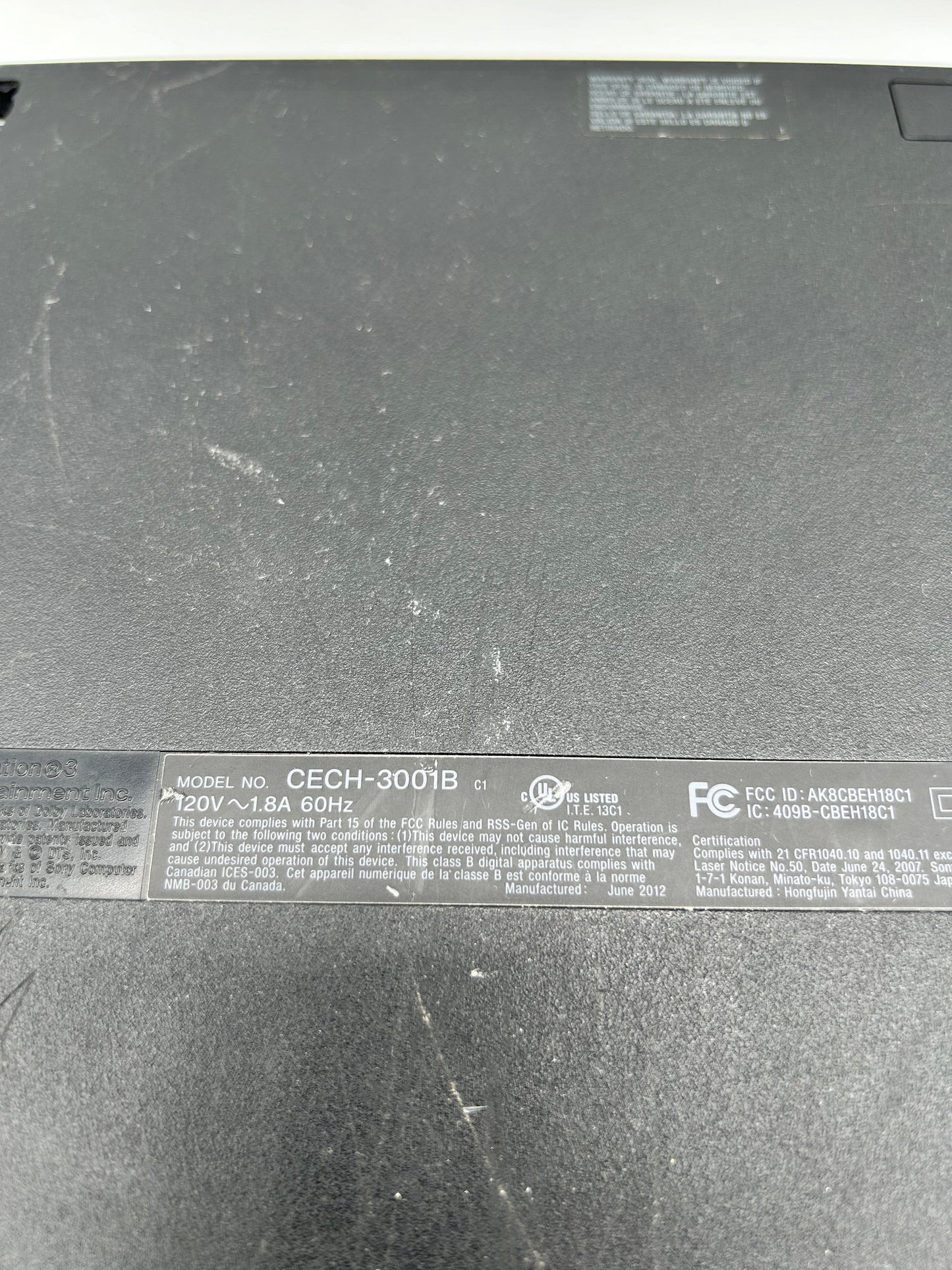 SONY PLAYSTATiON 3 [PS3] CONSOLE | ORiGiNALE NOiRE MiNCE 320GB (SLiM BLACK VERSiON) | CECH-3001B